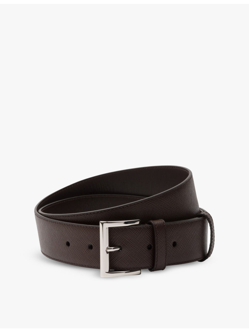 Logo-embellished leather belt - 1