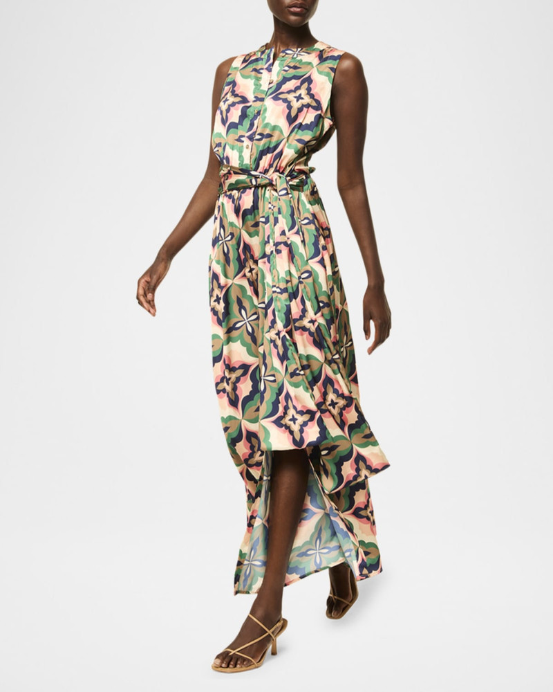 MISA Anabella Mosaic Tile Maxi Dress outlook