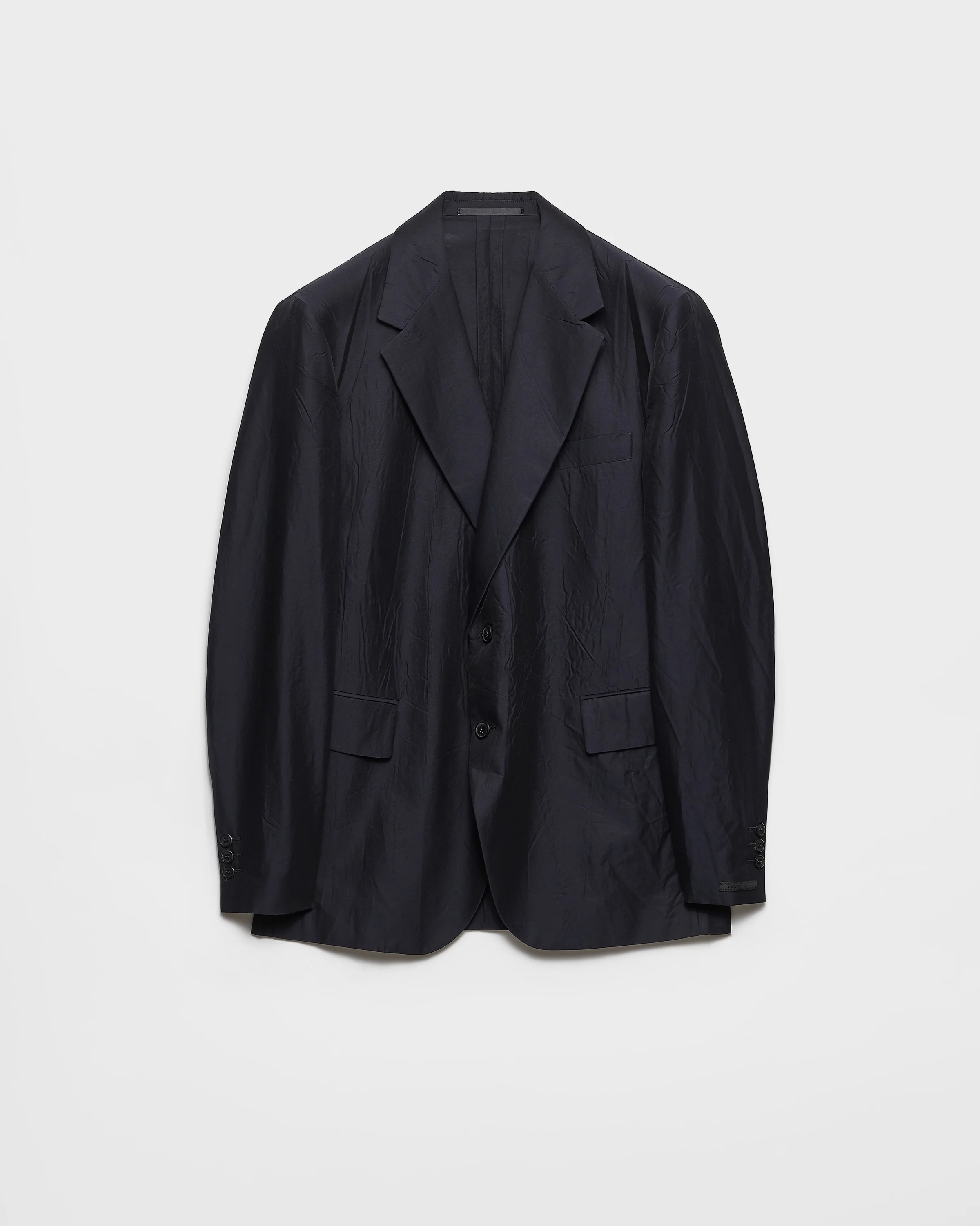 Single-breasted cotton and silk jacket - 1