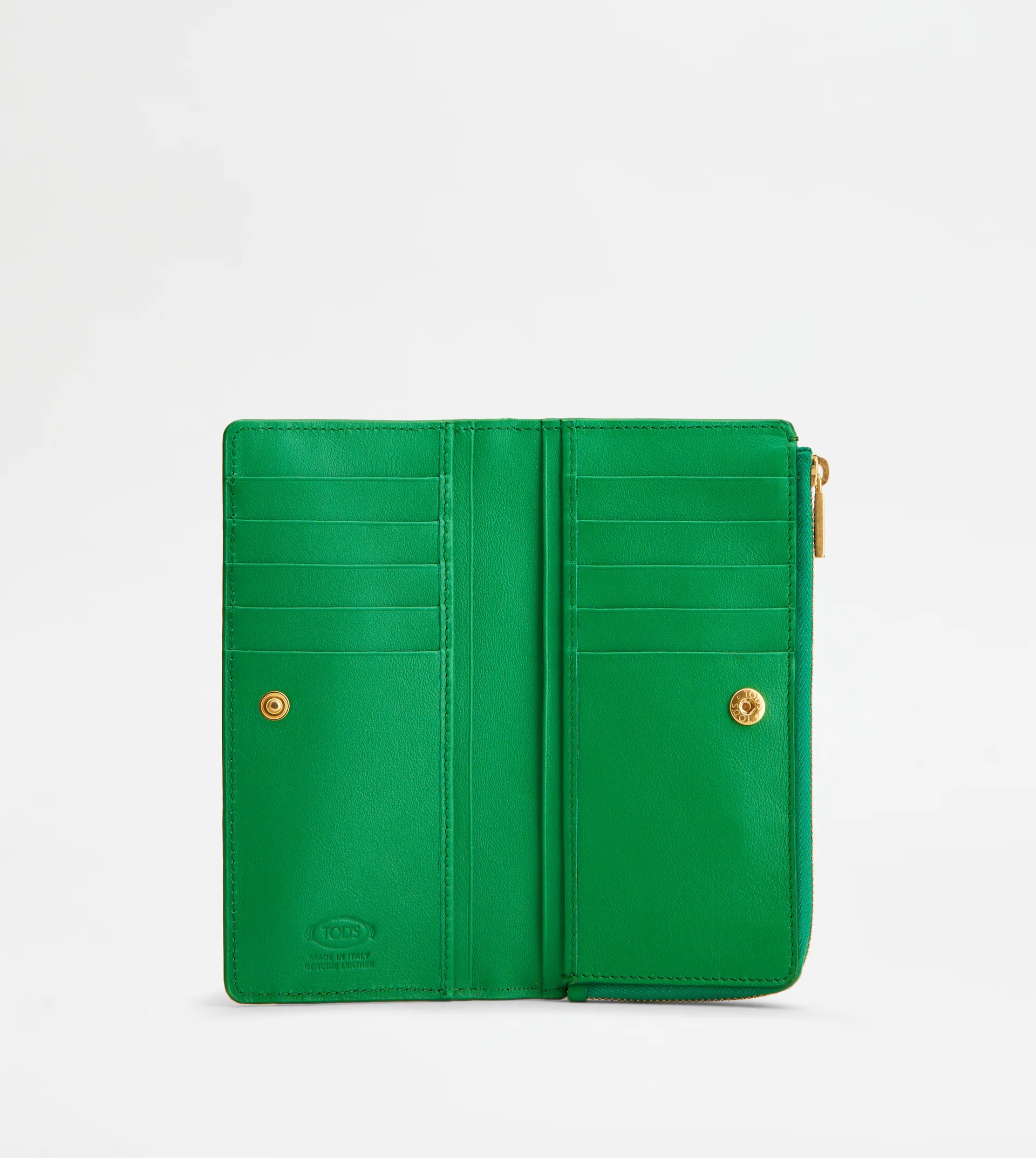 T TIMELESS WALLET IN LEATHER - GREEN - 2