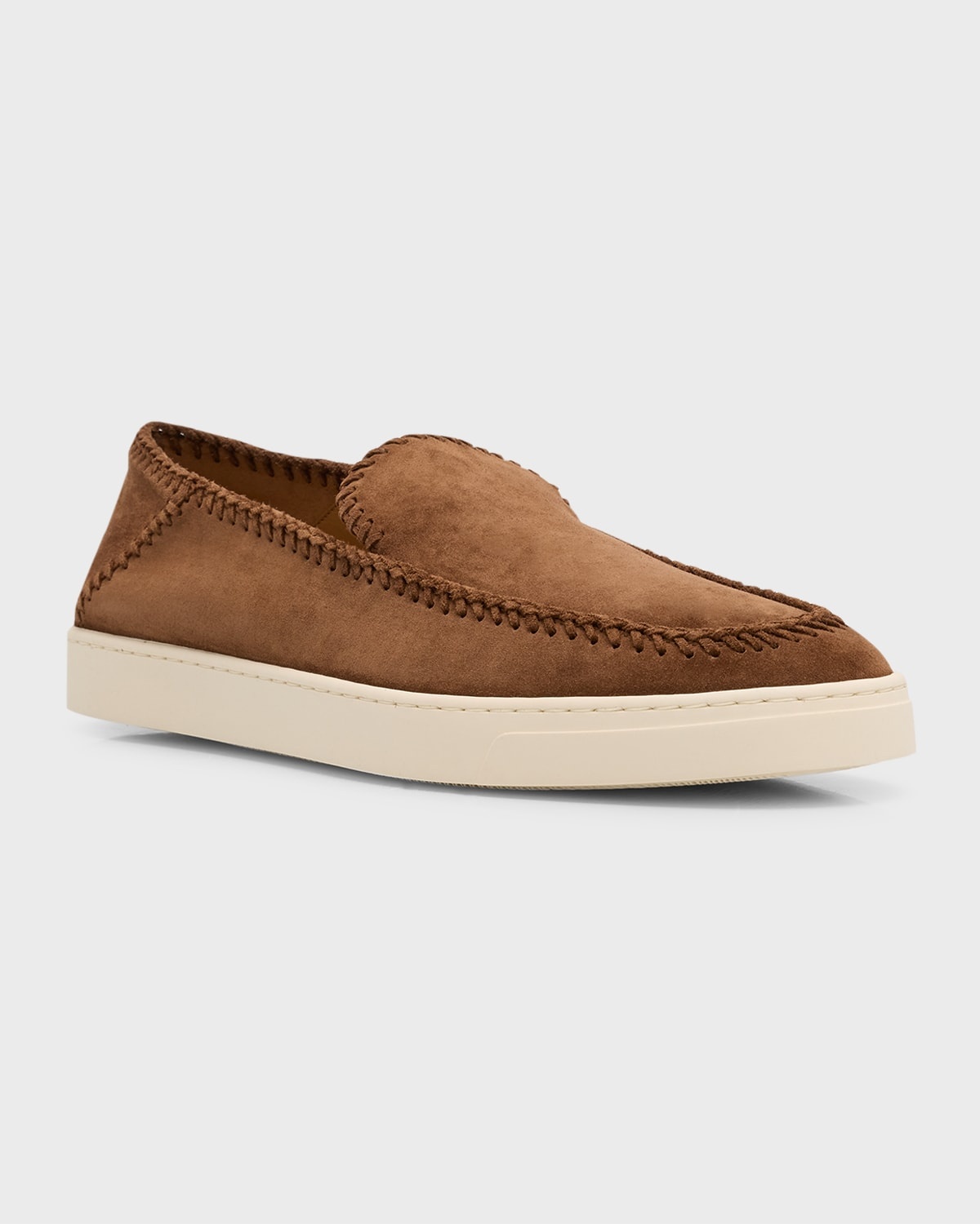 Men's Suede Sneaker-Sole Loafers - 3