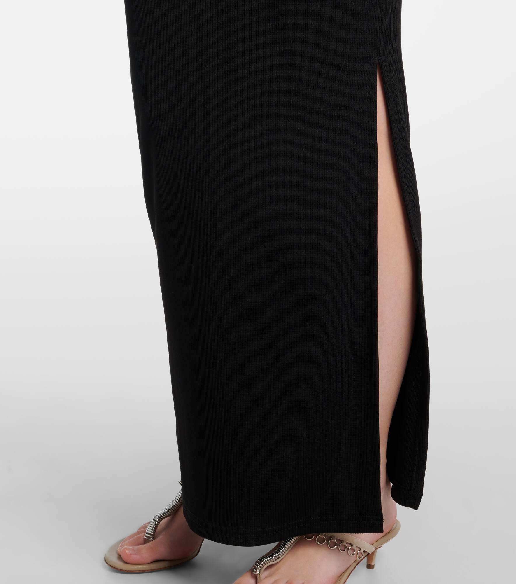 Crystal Pin embellished jersey maxi dress - 5