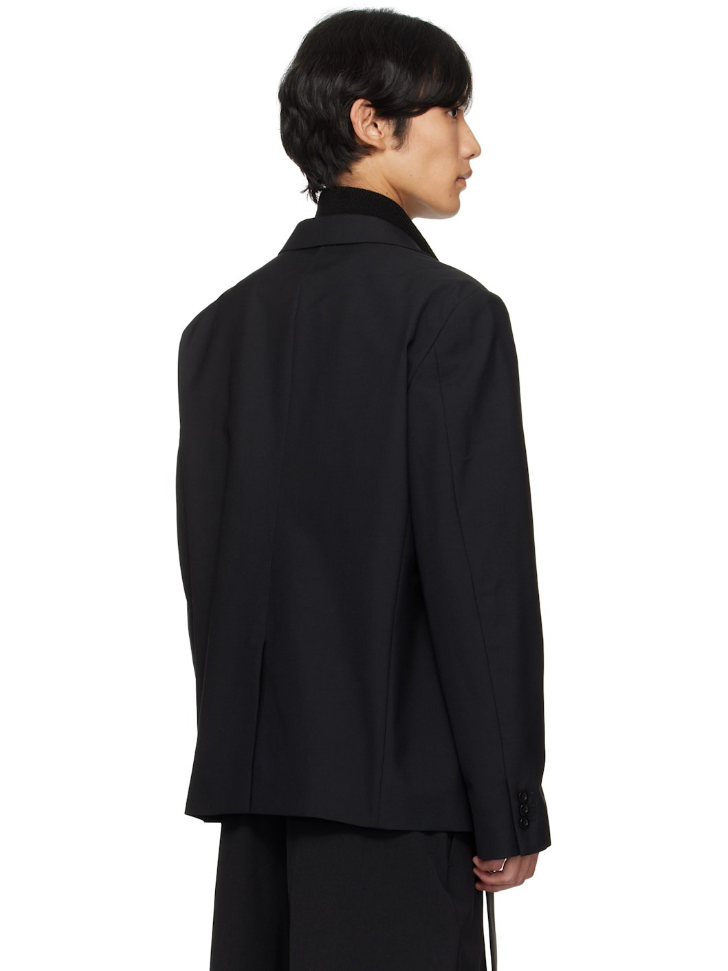Black Suiting Blazer - 3