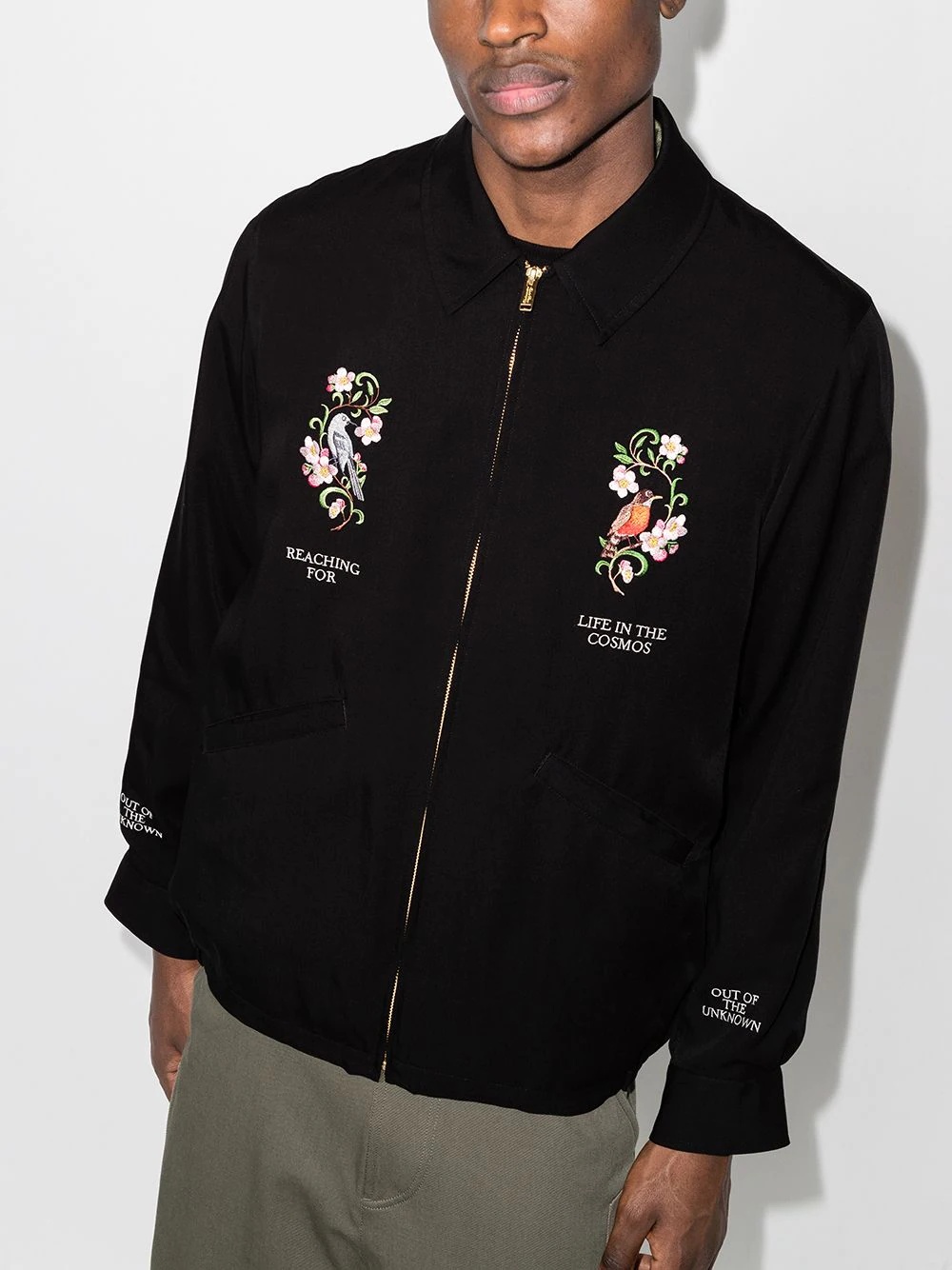 Life in The Cosmos embroidered bomber jacket - 2