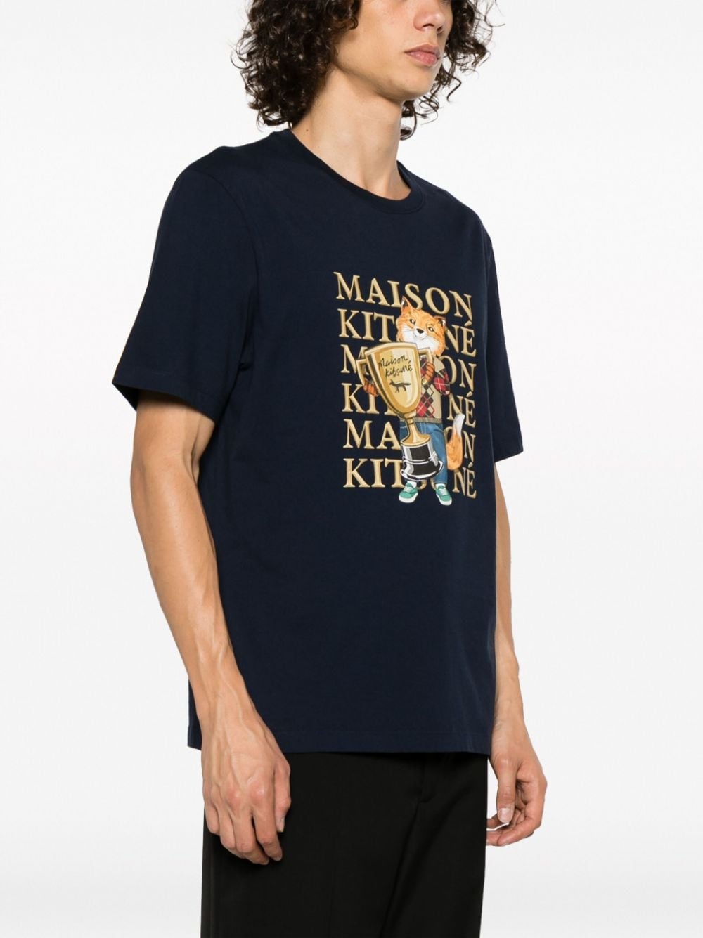 Maison Kitsuné Fox Champion cotton T-shirt | REVERSIBLE