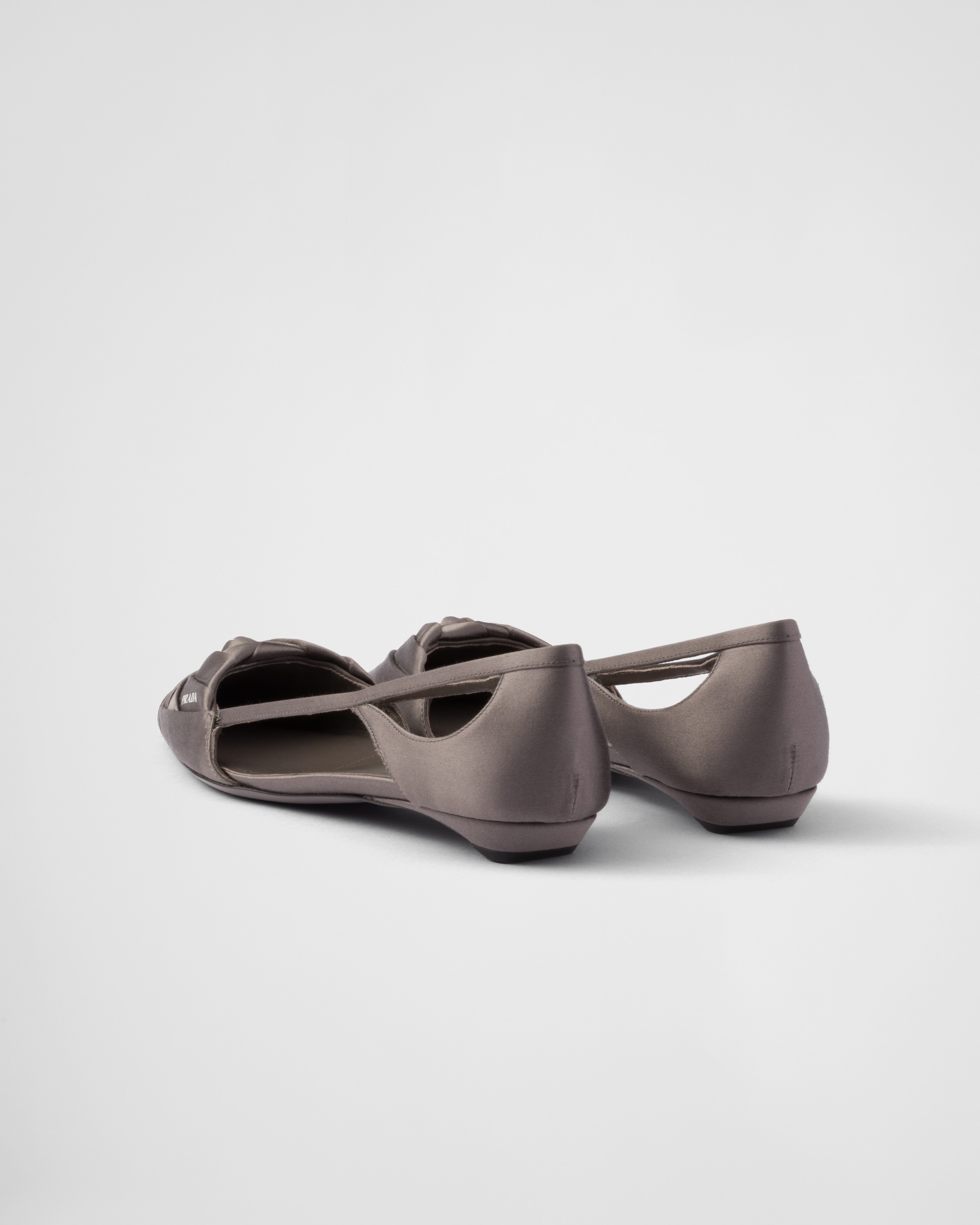 Prada Satin cut-out ballerinas | REVERSIBLE