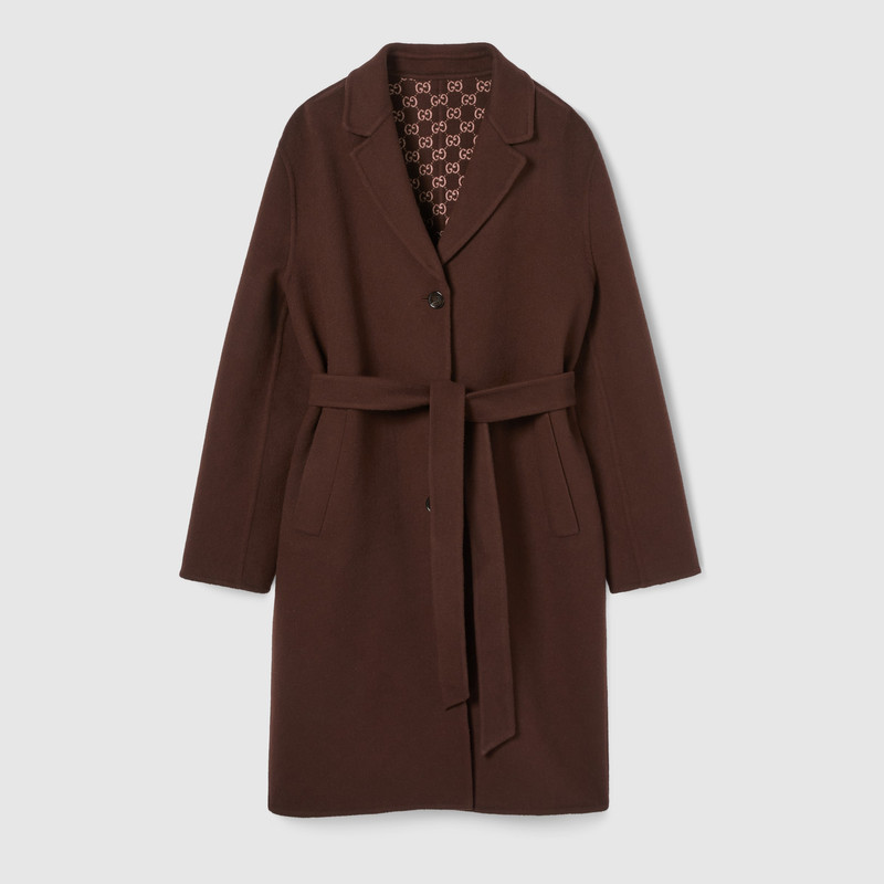 GUCCI Reversible silk wool coat - 823839Z7ASL2016 | REVERSIBLE