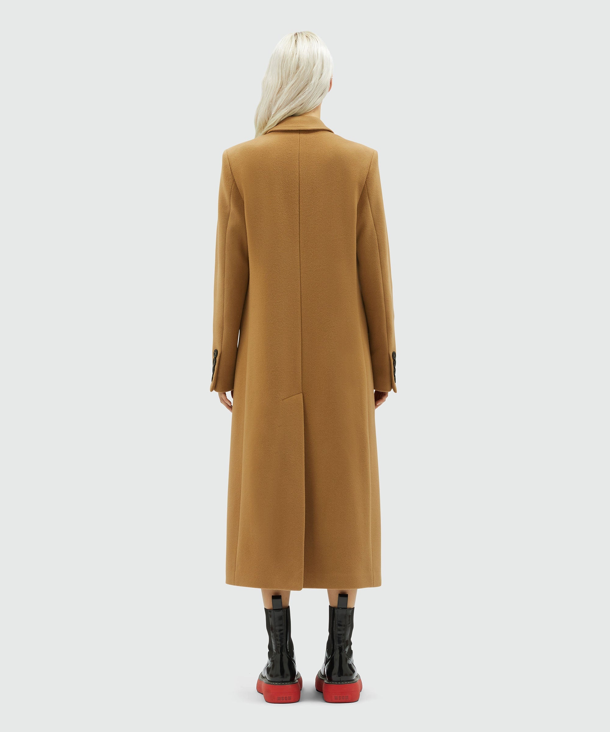 Virgin camel hair wool long coat - 3