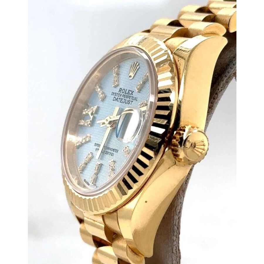 Pre-owned Rolex Datejust Diamond Blue Dial Ladies Watch 279178BLDP - 2