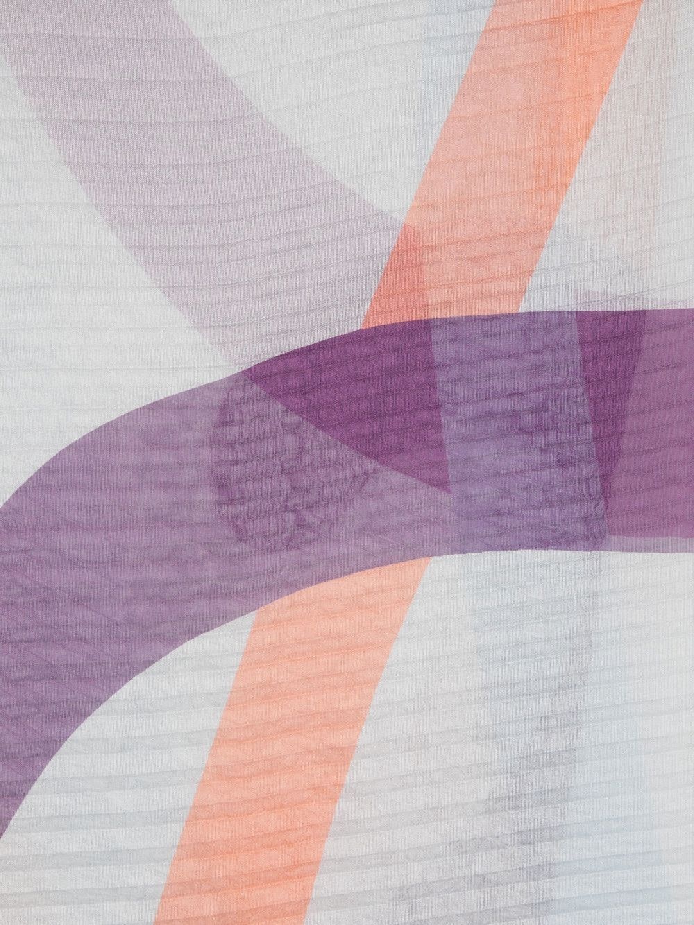 abstract-print pleated long scarf - 2