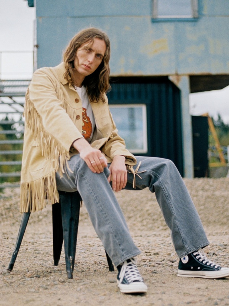 Nudie Jeans Frans Fringed Suede Jacket outlook