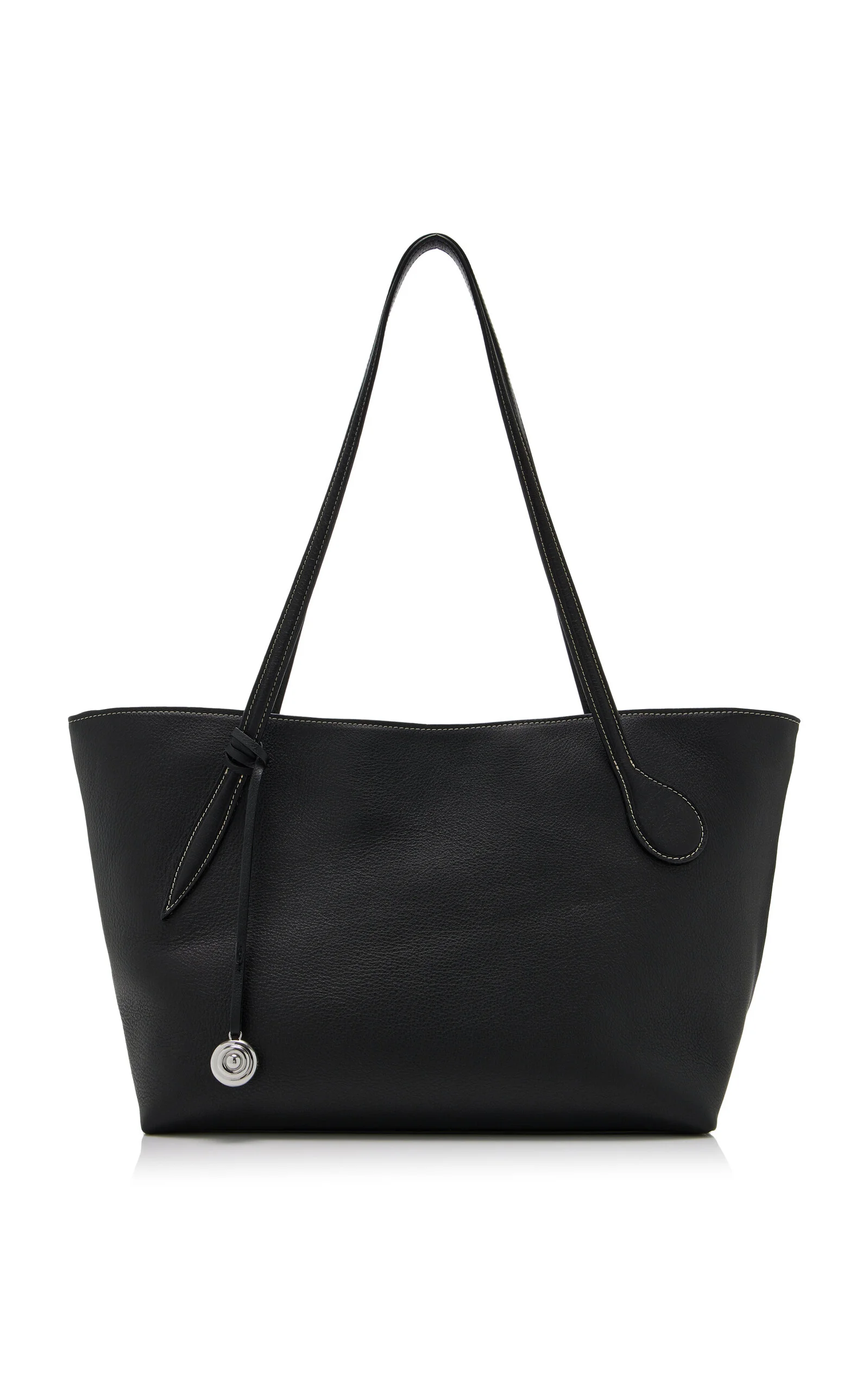 Sprout Leather Midi Tote black - 1