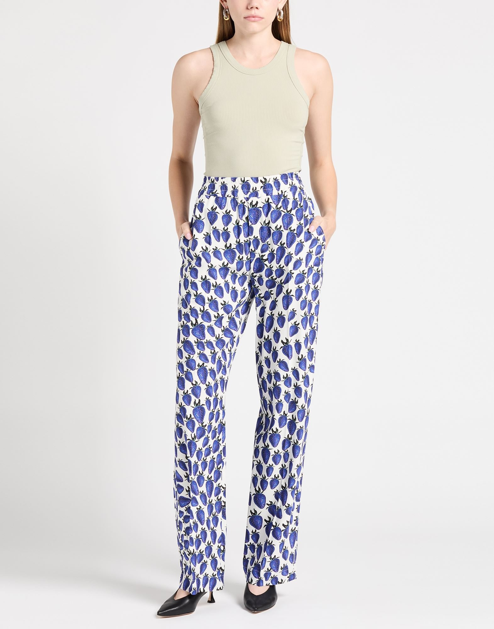Blue Women's Casual Pants - 3