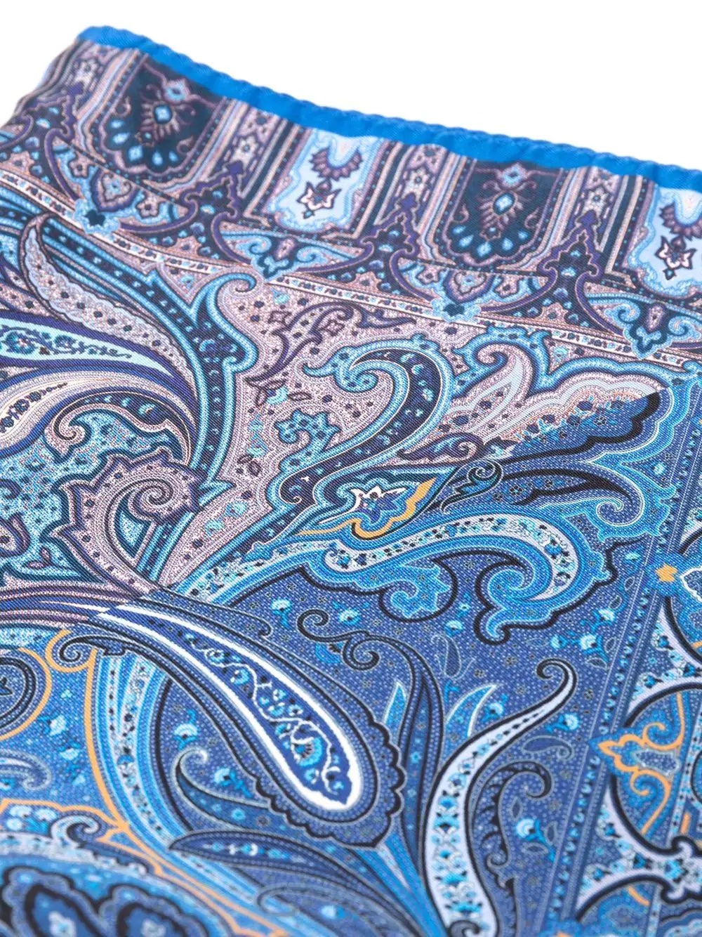 paisley-pattern print silk scarf - 4