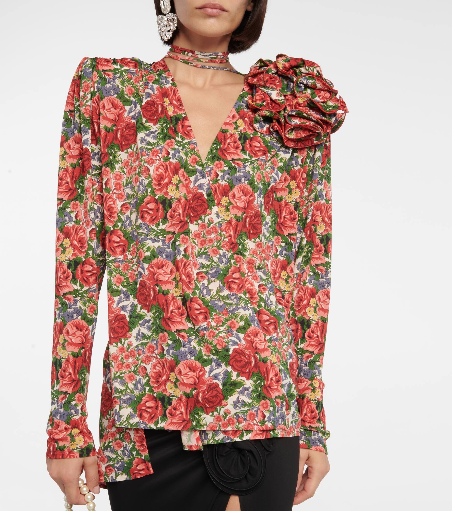 Floral blouse - 4