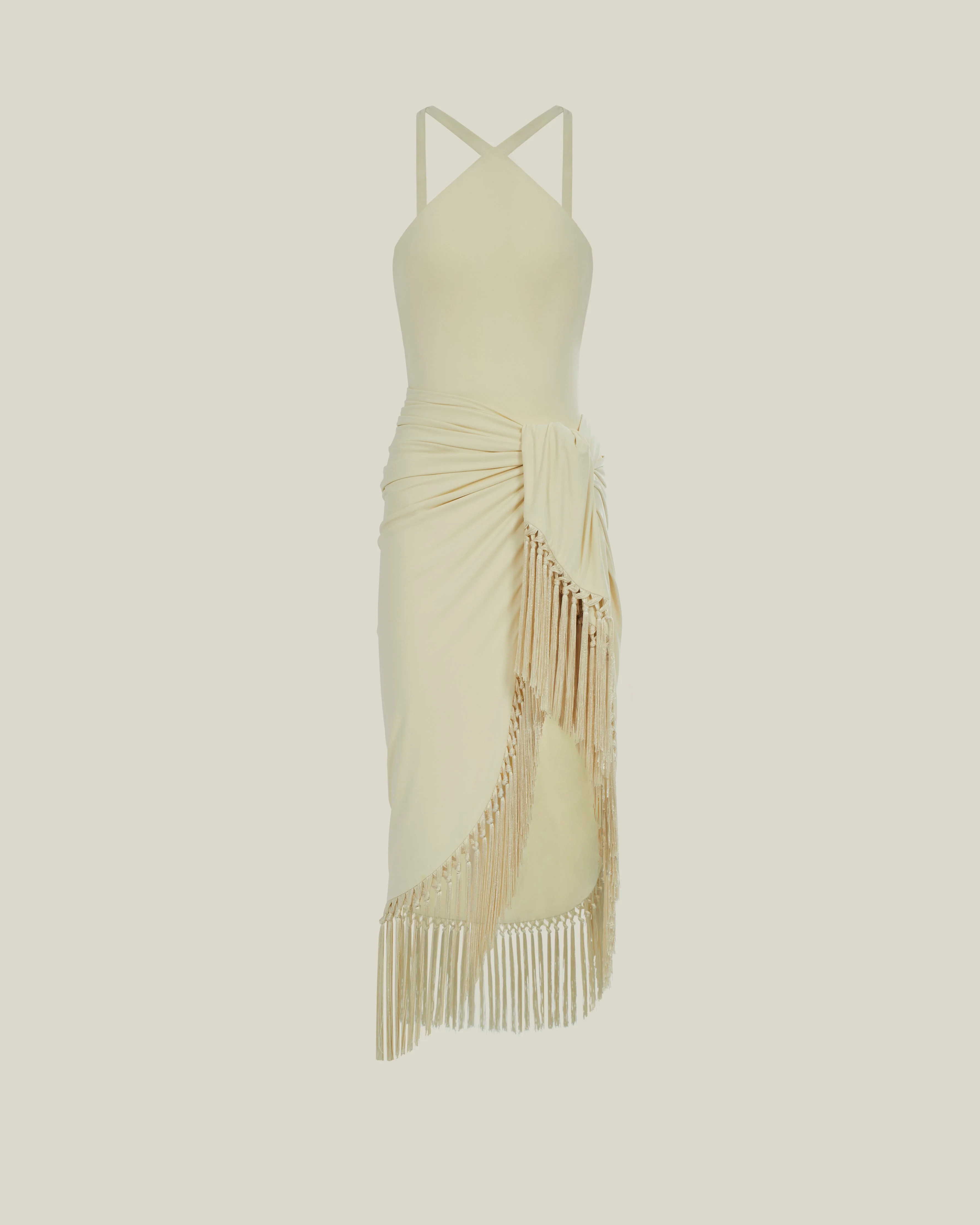 Hera Artisanal Swimsuit in Ivory - 1