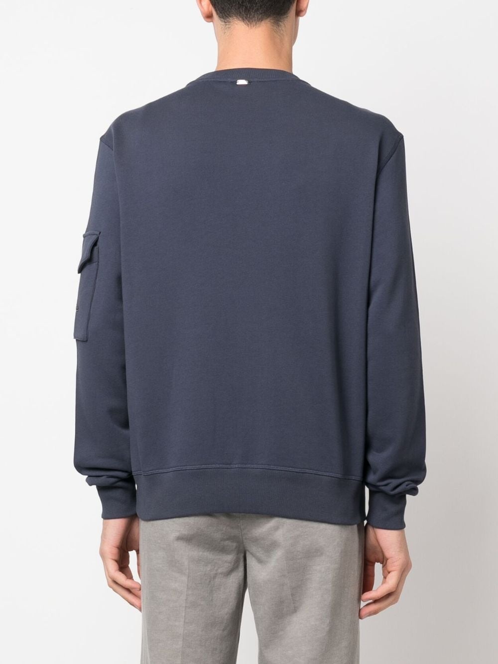 flap-pocket detail sweatshirt - 4