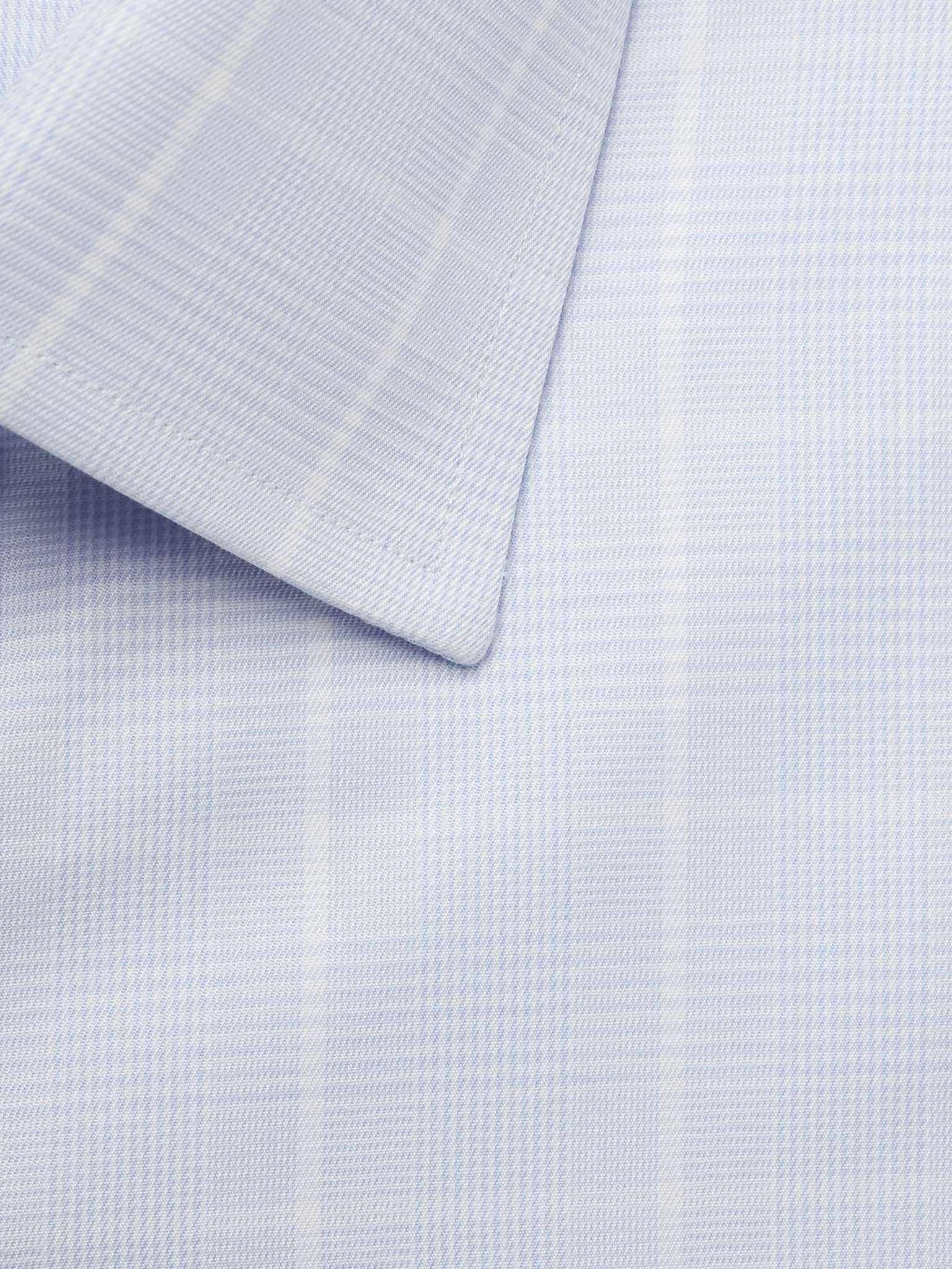 Prince of Wales Checked Cotton-Poplin Shirt - 5