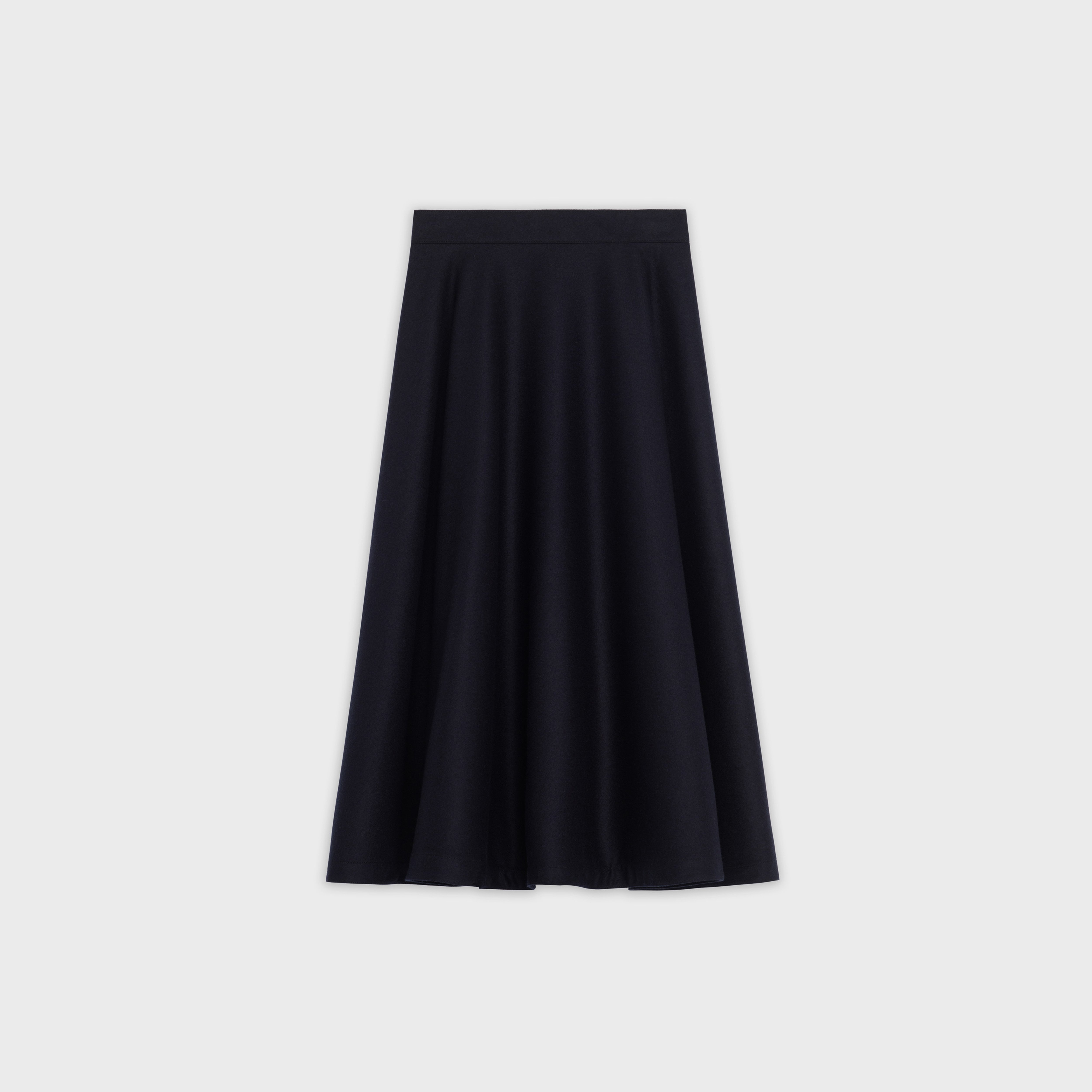 70'S MIDI SKIRT IN WOOL FLANNEL - 2