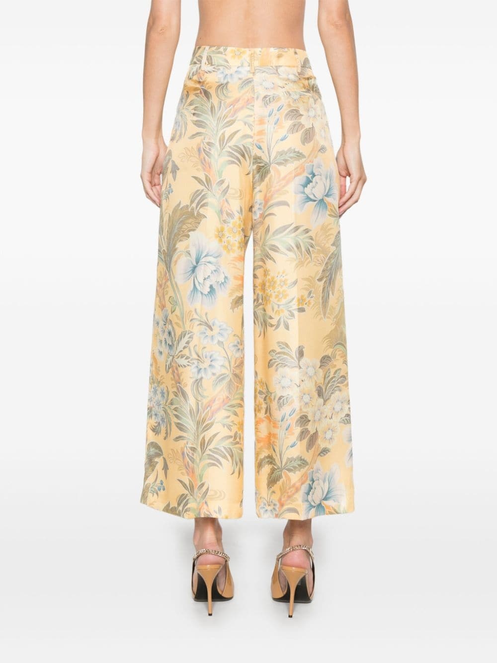 floral-print trousers - 4