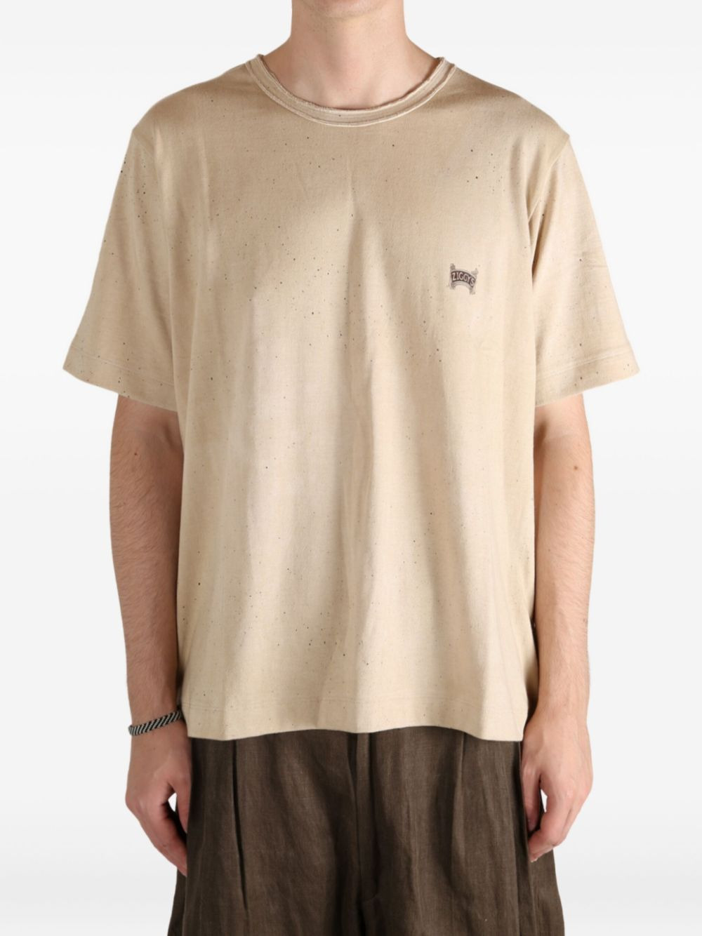 SPECKLED COTTON T-SHIRT - 4