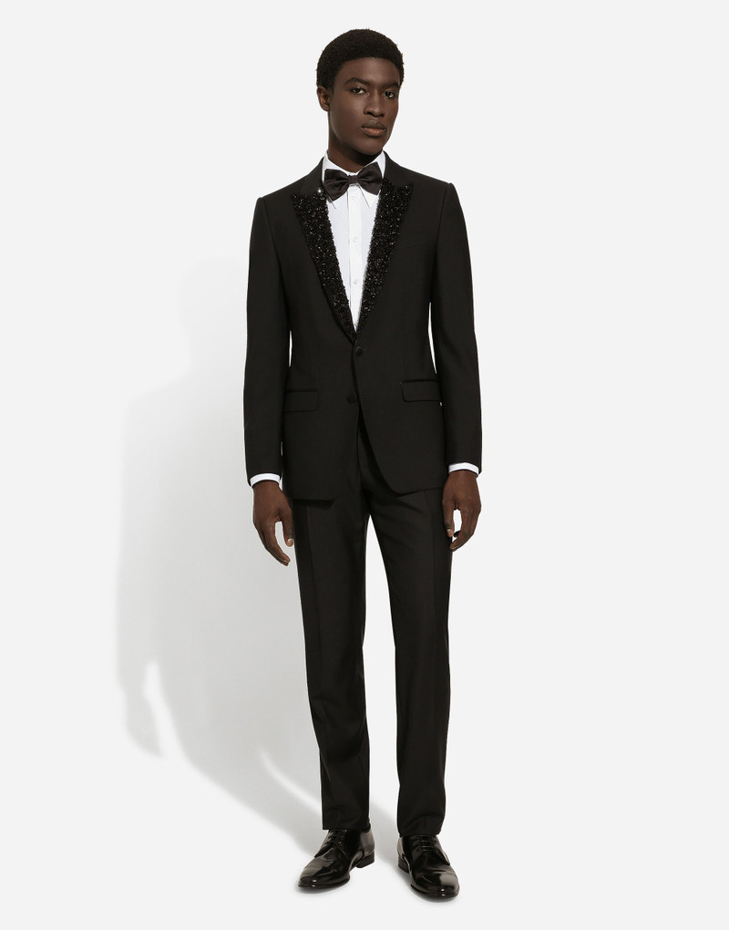 Dolce & Gabbana Single-breasted Martini-fit jacket with embroidered lapels outlook