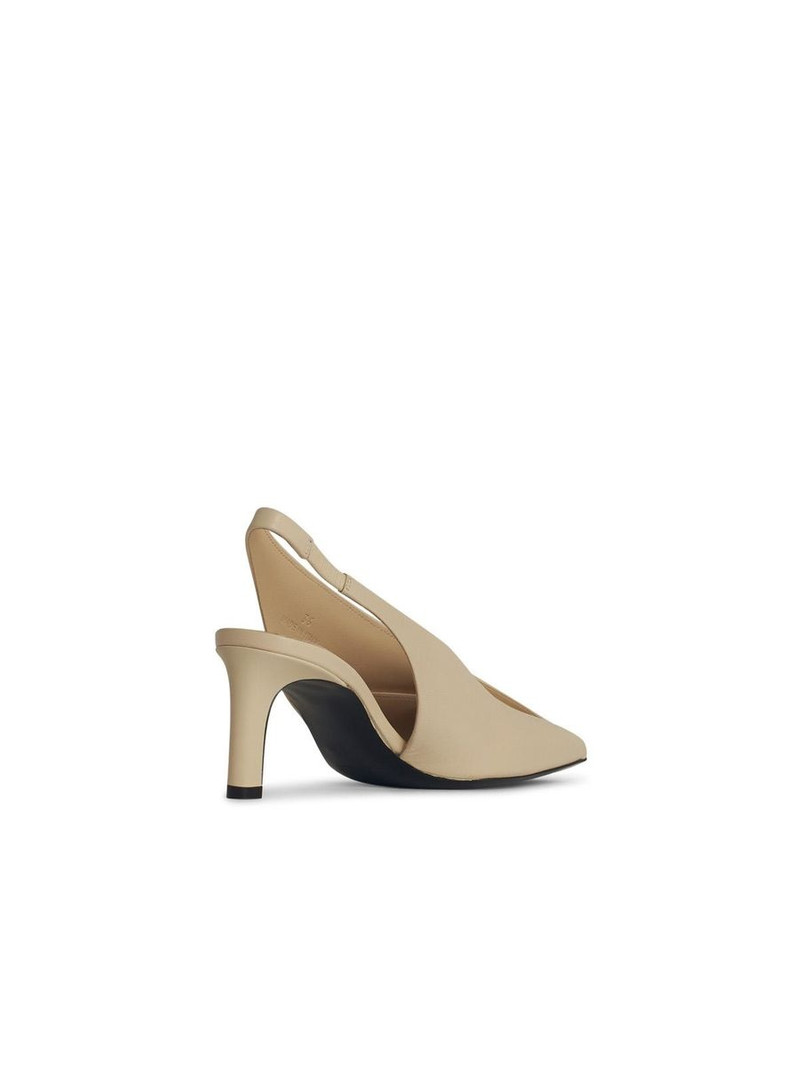 Jil Sander Jil Sander Ivory Leather Slingbacks outlook