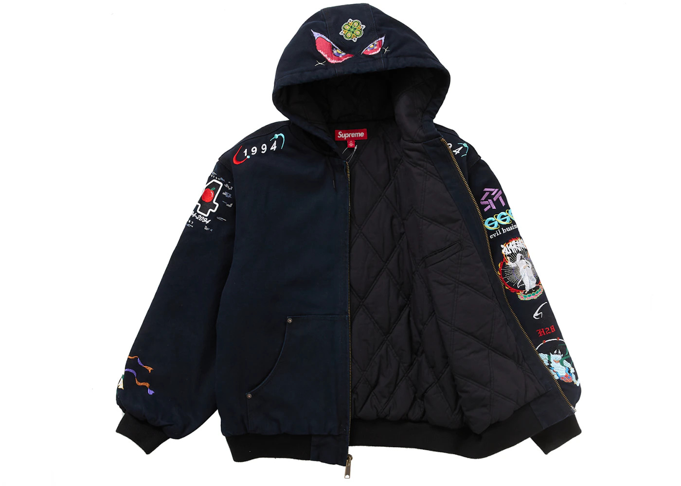 Supreme Supreme AOI Hooded Work Jacket Black | REVERSIBLE