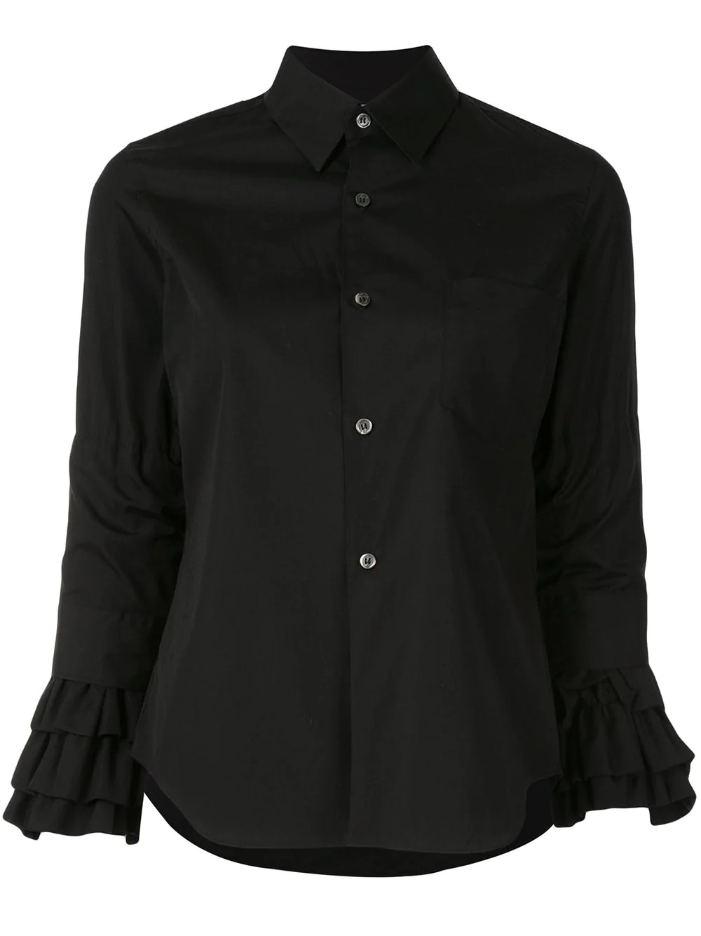 ruffled-cuff shirt - 1