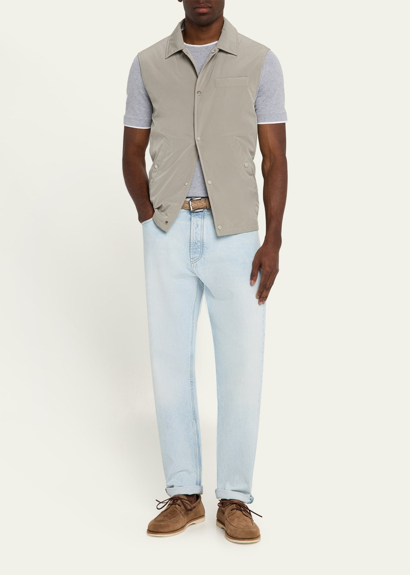 Brunello Cucinelli Men's Water Resistant Snap-Front Vest outlook