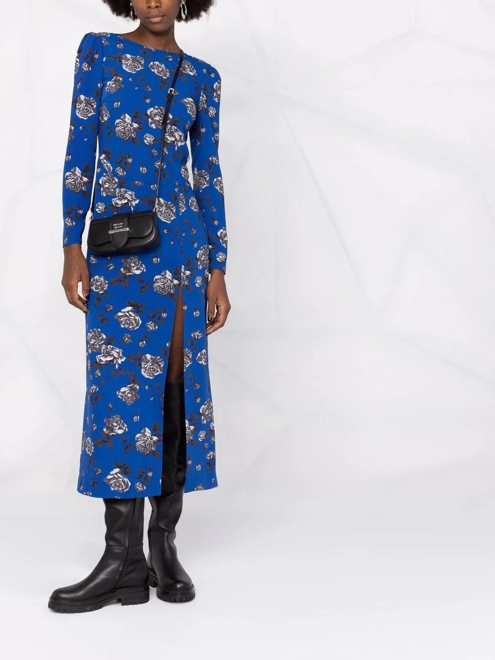 floral-print midi dress - 2