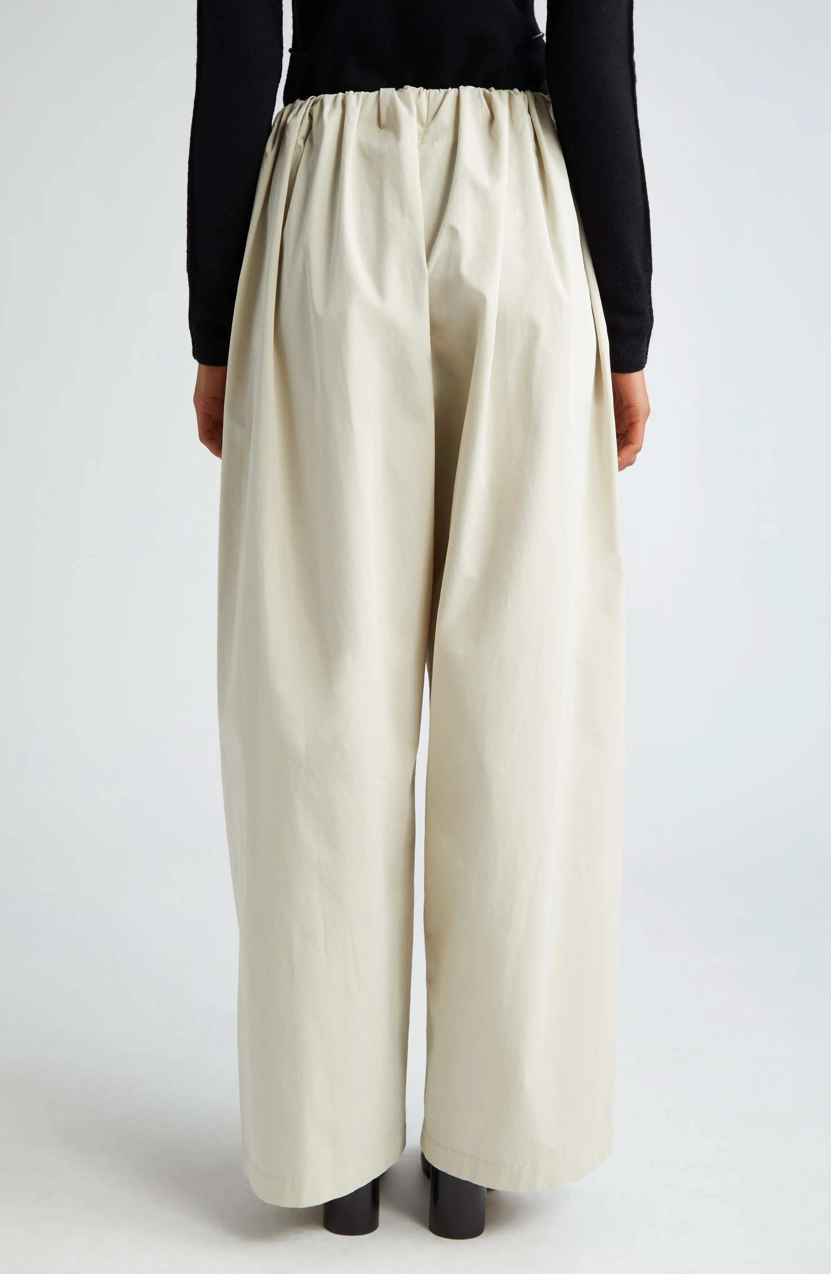 Gathered Waist Pants - 3