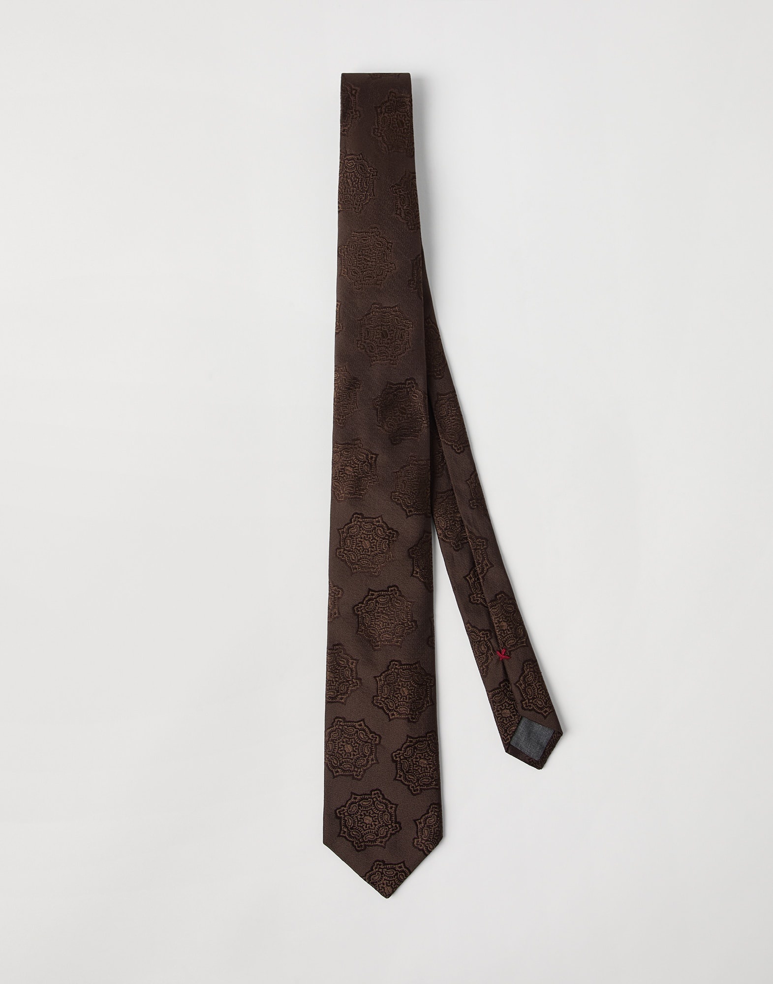 Silk jacquard tie - 1