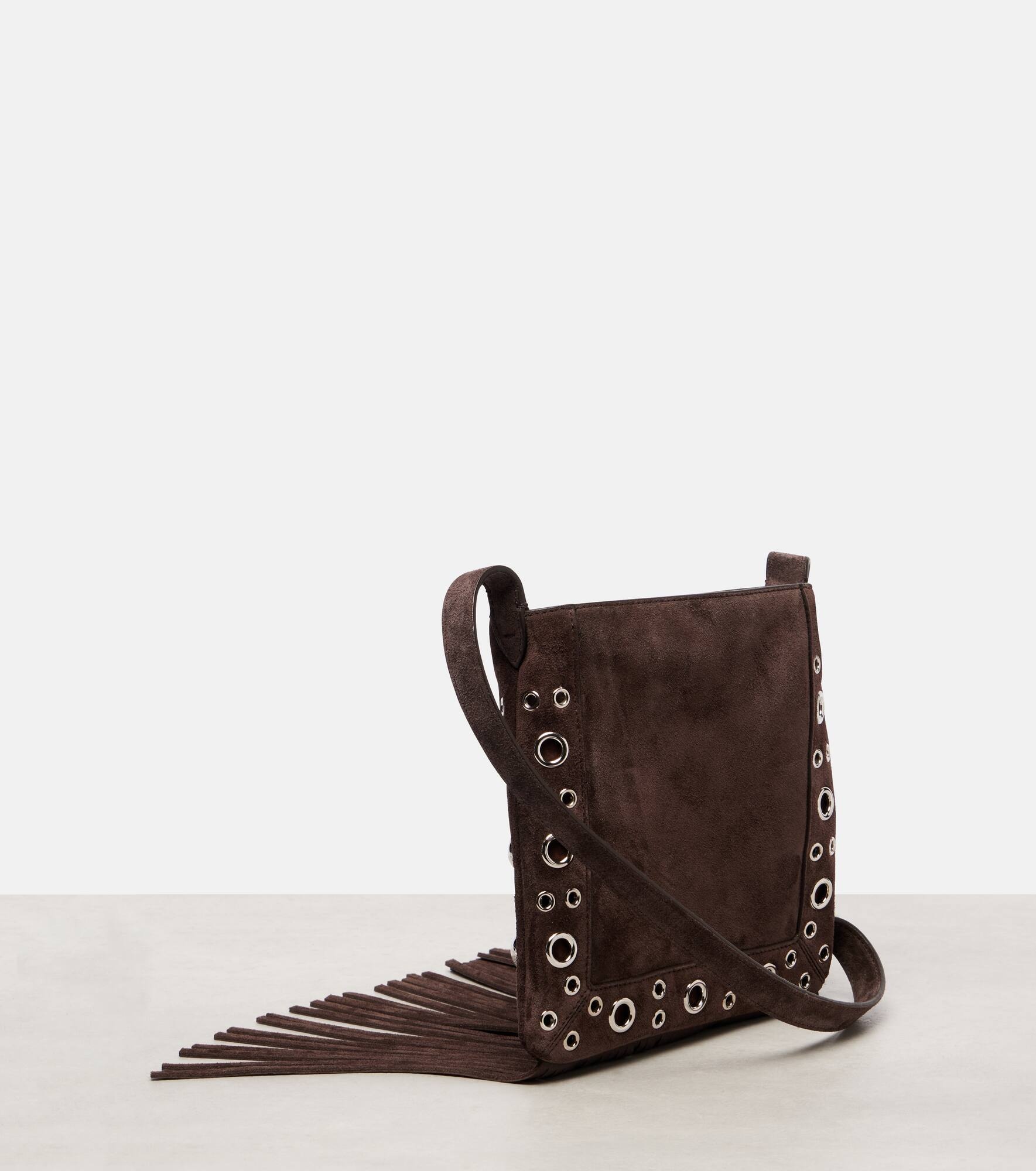 Nellcôte Small fringed suede shoulder bag - 4