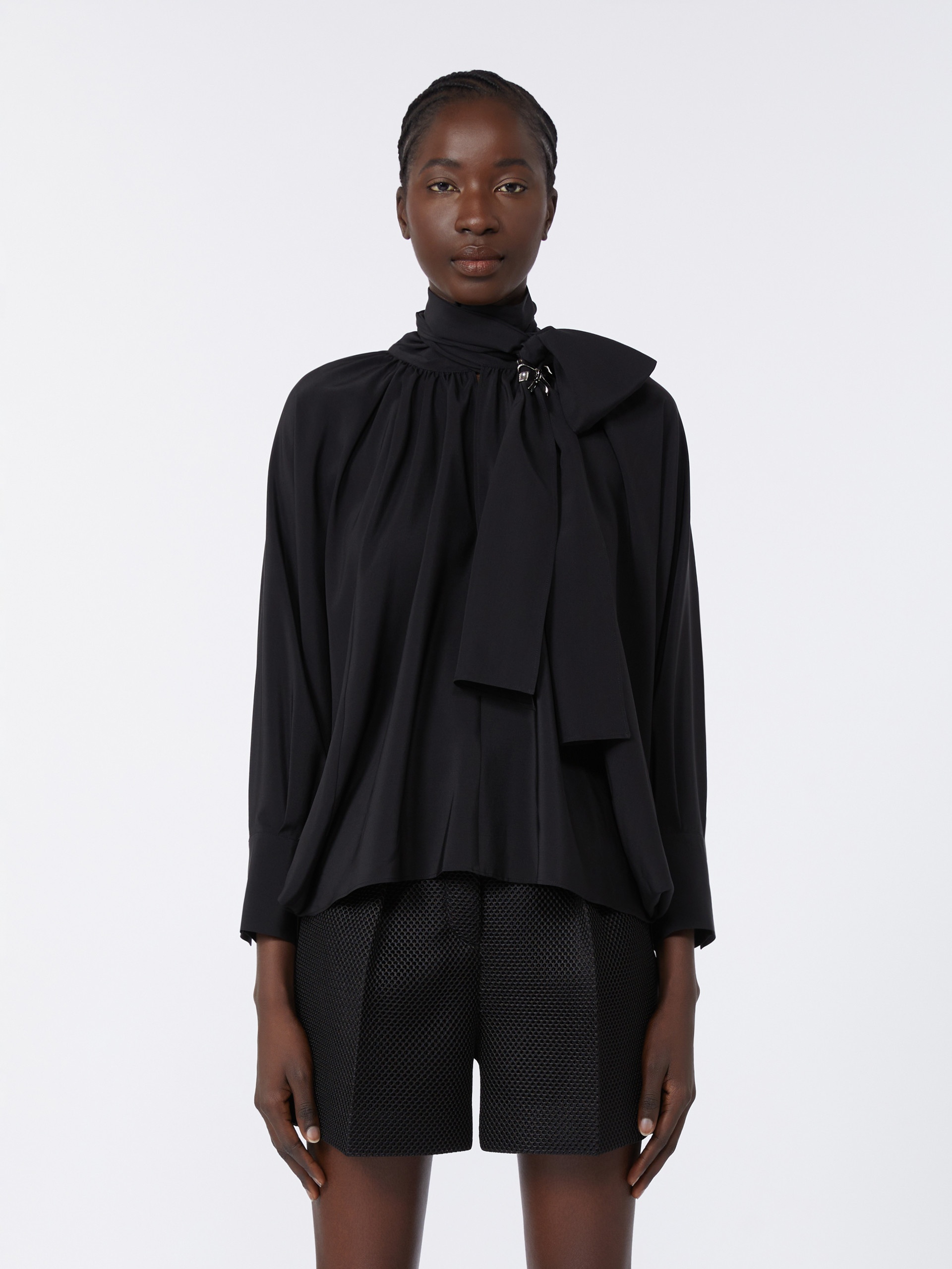 LEONIDA Loose, pure silk blouse - 3