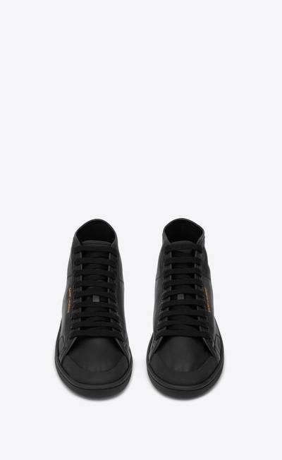 SAINT LAURENT court classic sl/39 mid-top sneakers in leather outlook