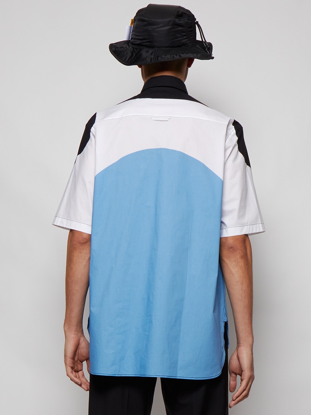 Abstract Print Short-sleeve Shirt Blue Topaz - 5