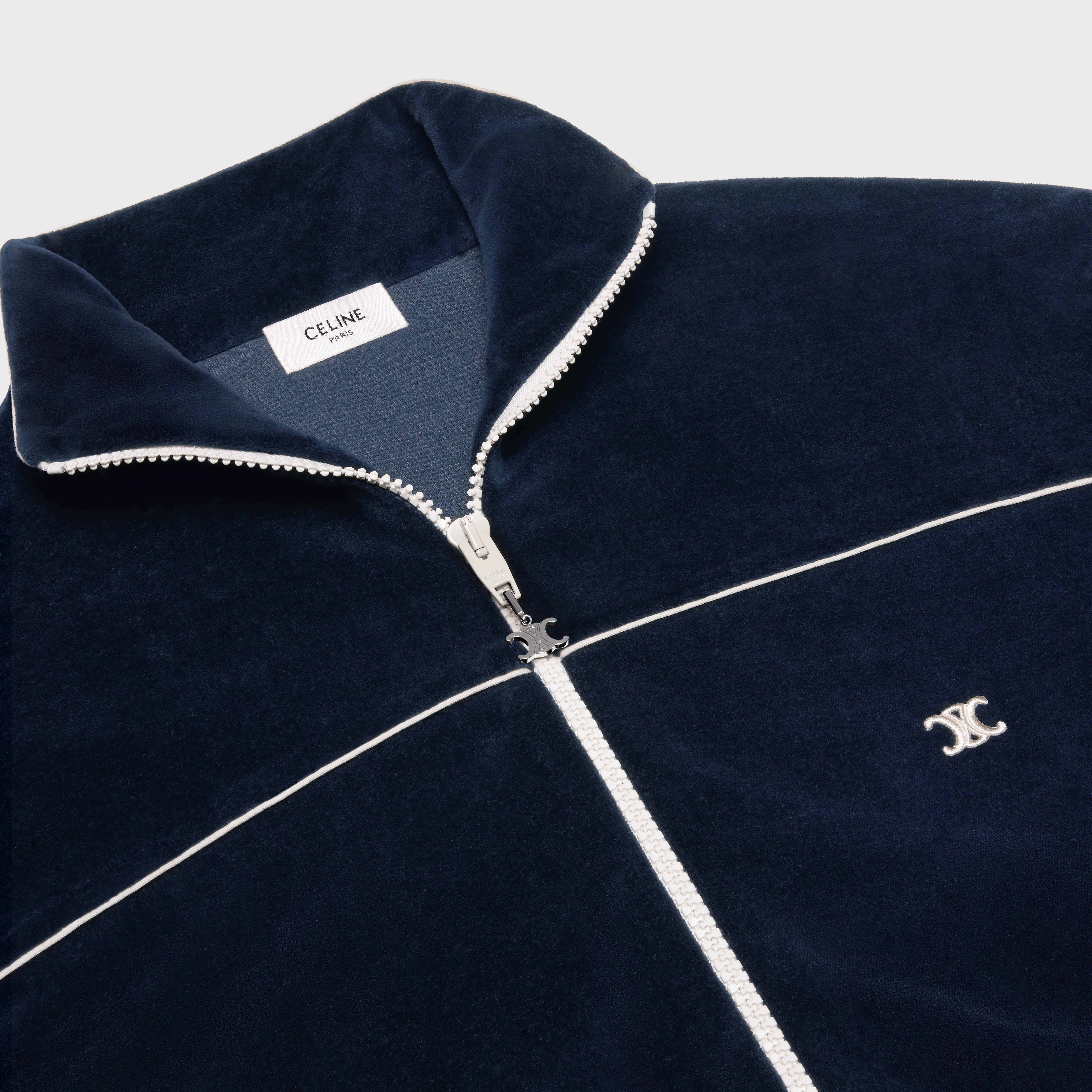 TRIOMPHE TRACKSUIT JACKET IN VELVET JERSEY - 3