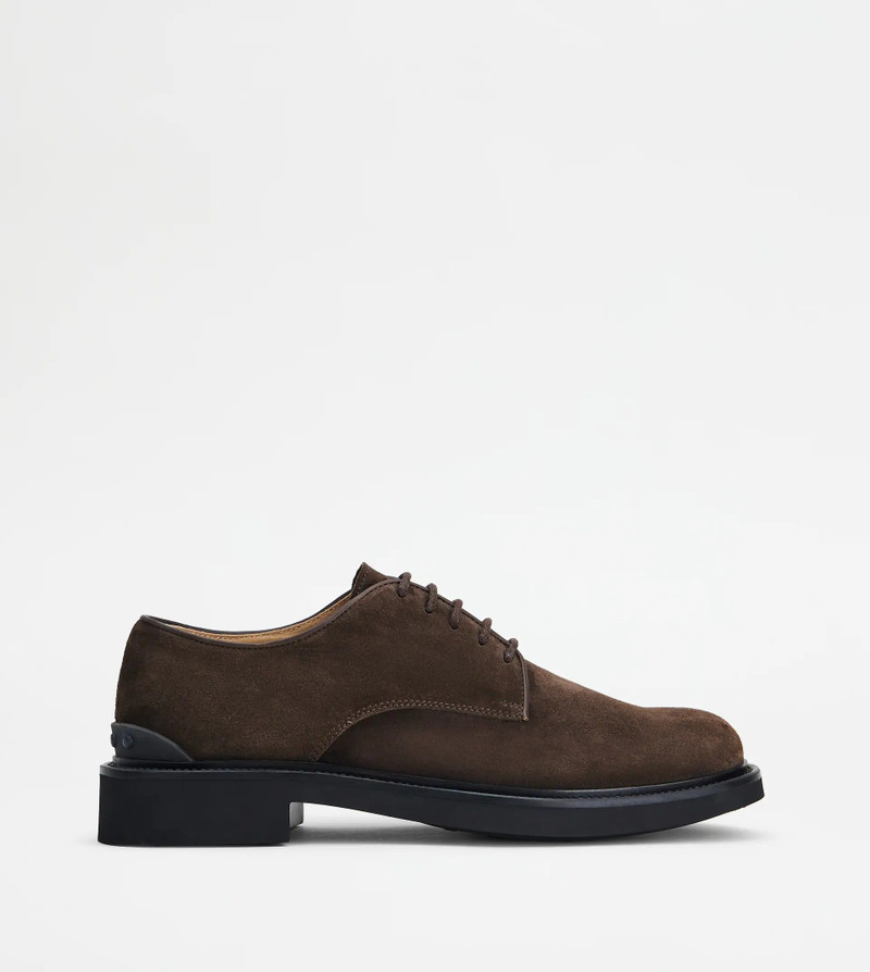 SUEDE에서 LACE-UPS - BROWN 1