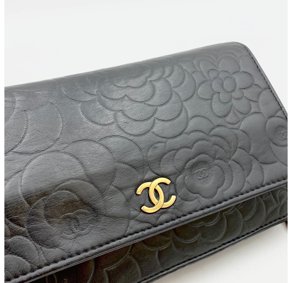 Chanel No.18 Black Camellia WOC Bag - 8