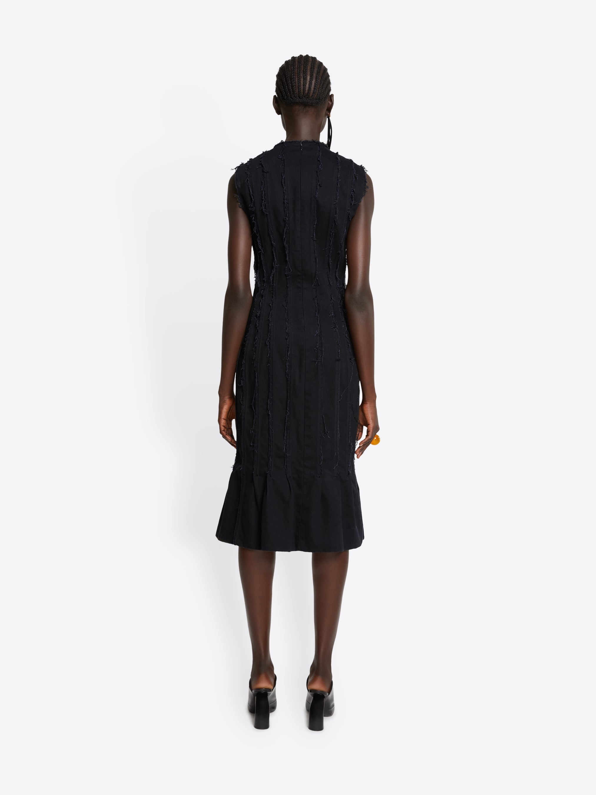 DENIM FRINGE DRESS - 4