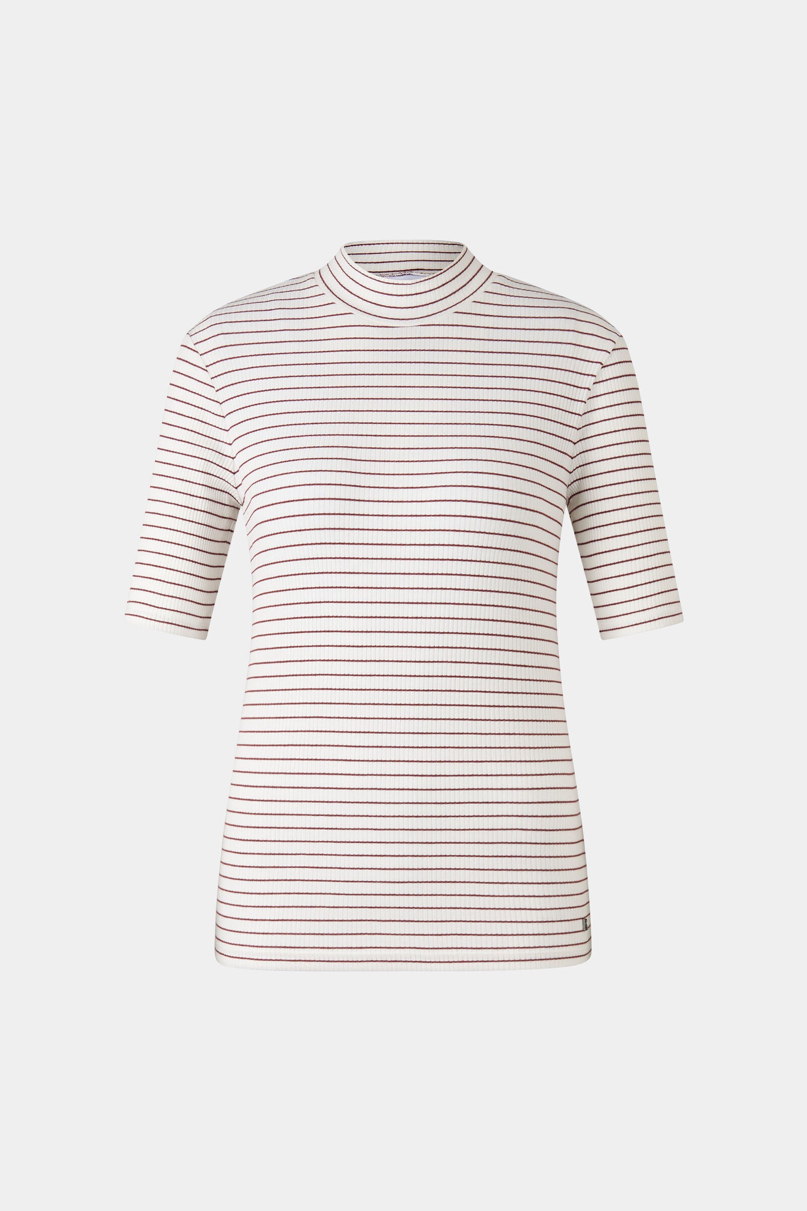 T-shirt Riva in Wine red/off-white - 1