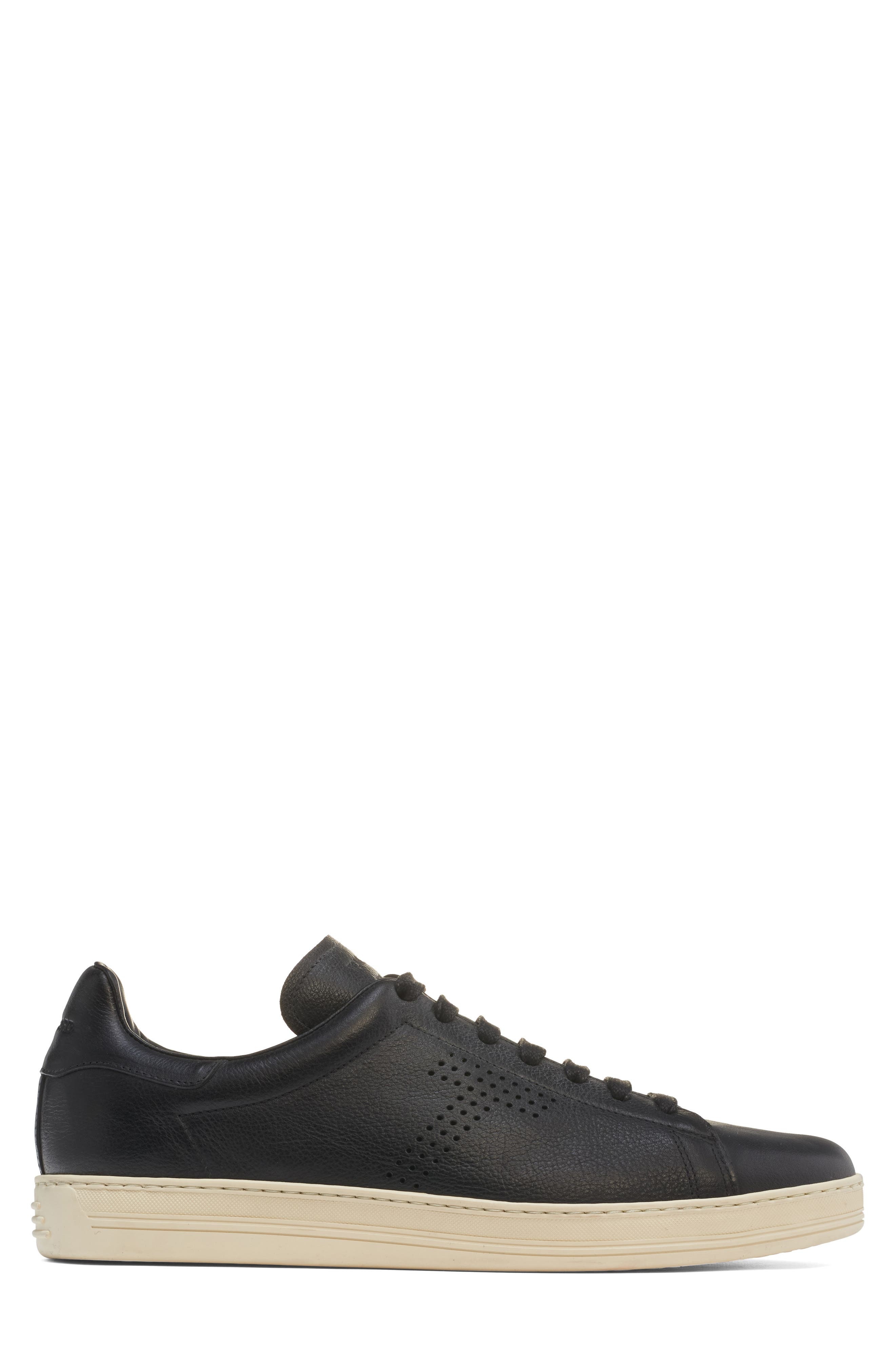 TOM FORD Warwick Sneaker in 3Nw02 Black/Cream at Nordstrom - 3