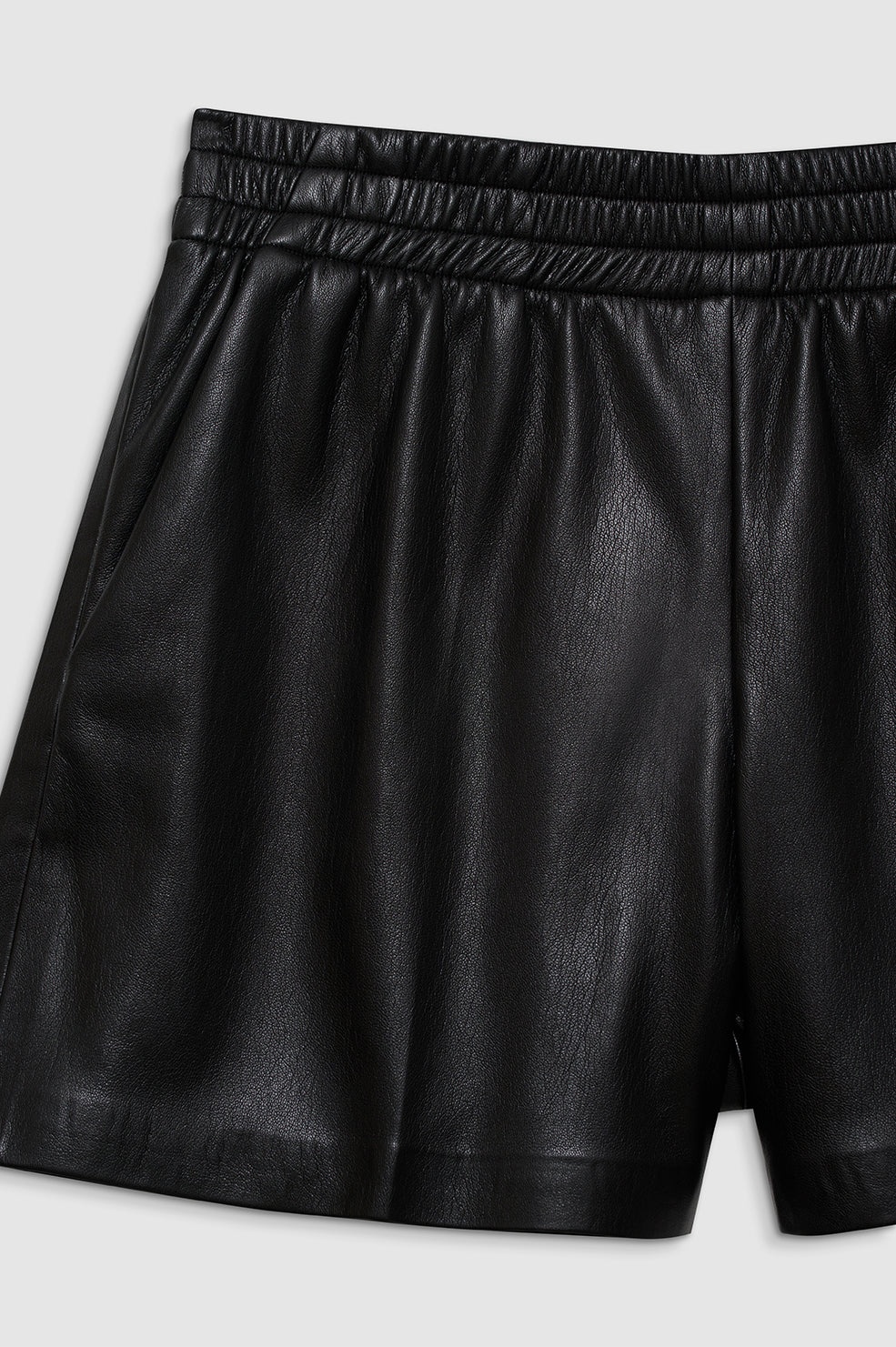 Kam Short - Black Vegan Leather - 4