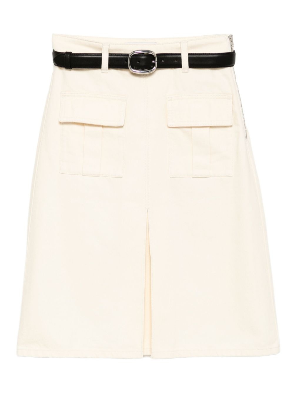 denim midi skirt - 1