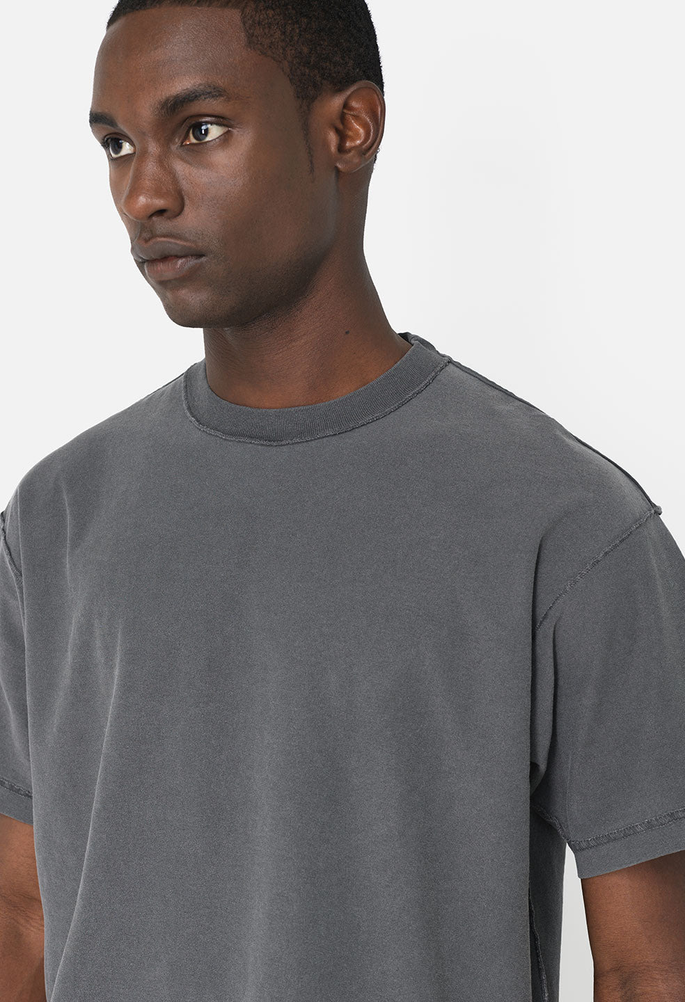 REVERSED CROPPED TEE - 4