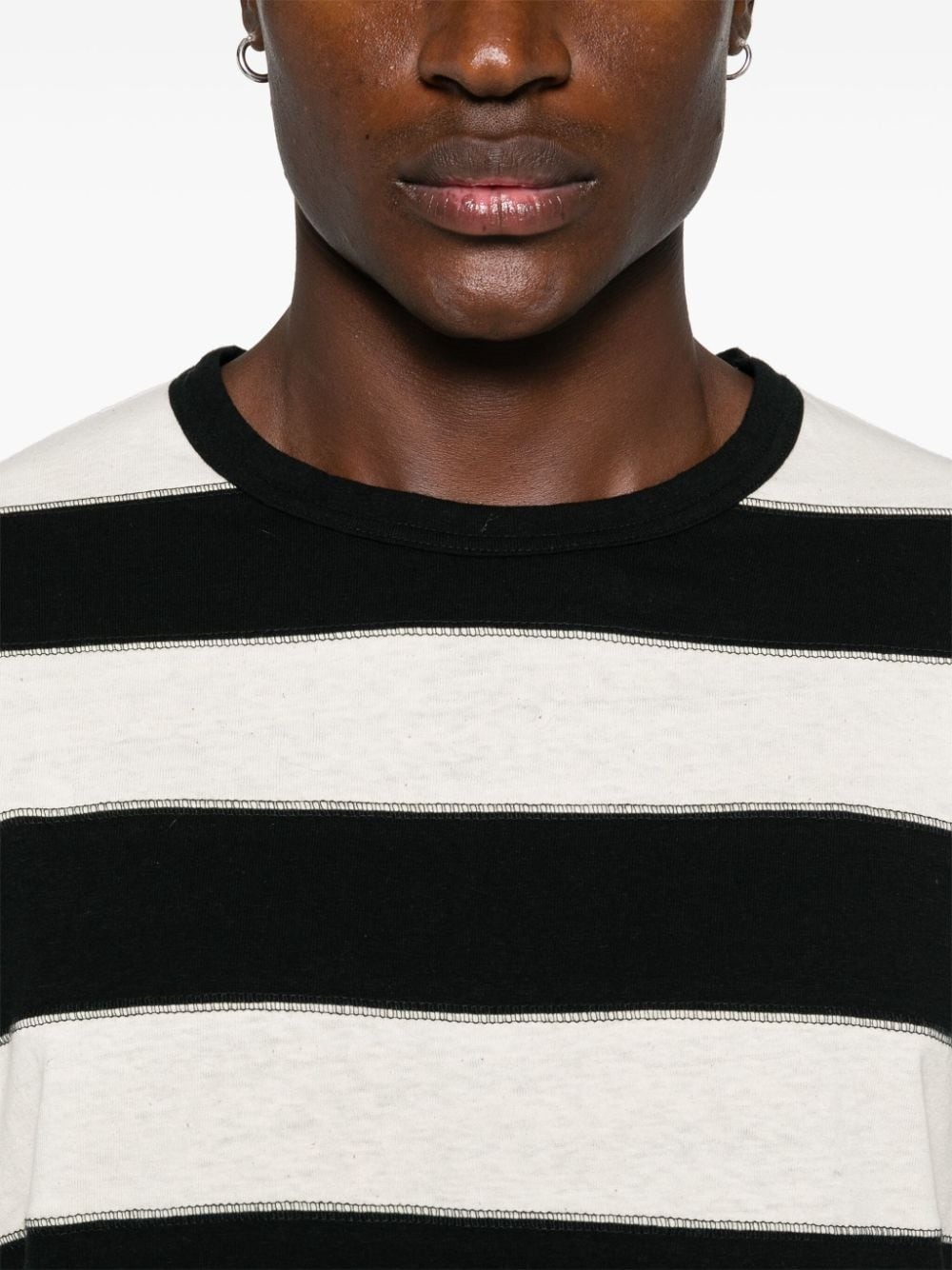 striped long-sleeve T-shirt - 5