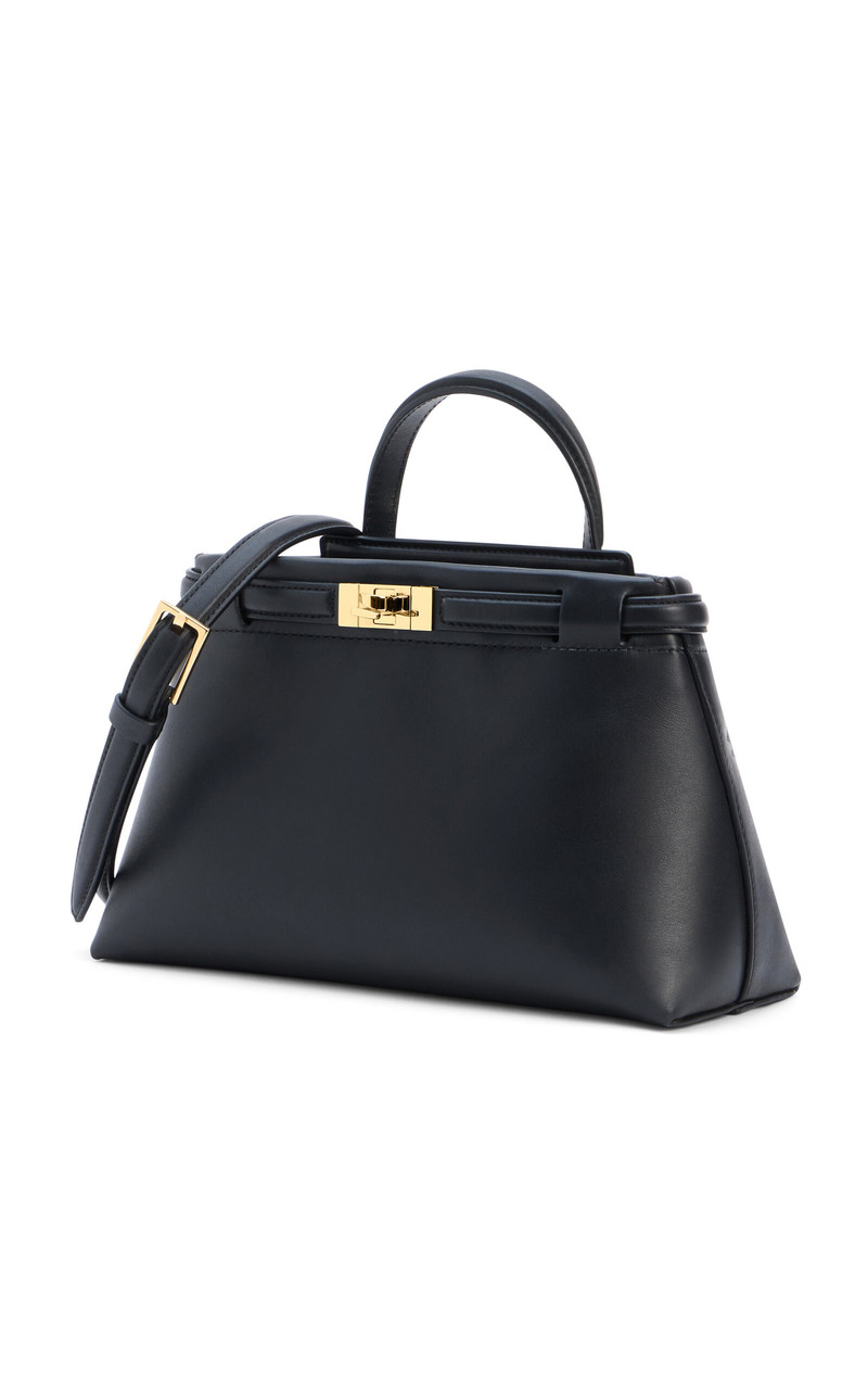 Janessa Leoné Leone Mini Leather Top Handle Bag black outlook