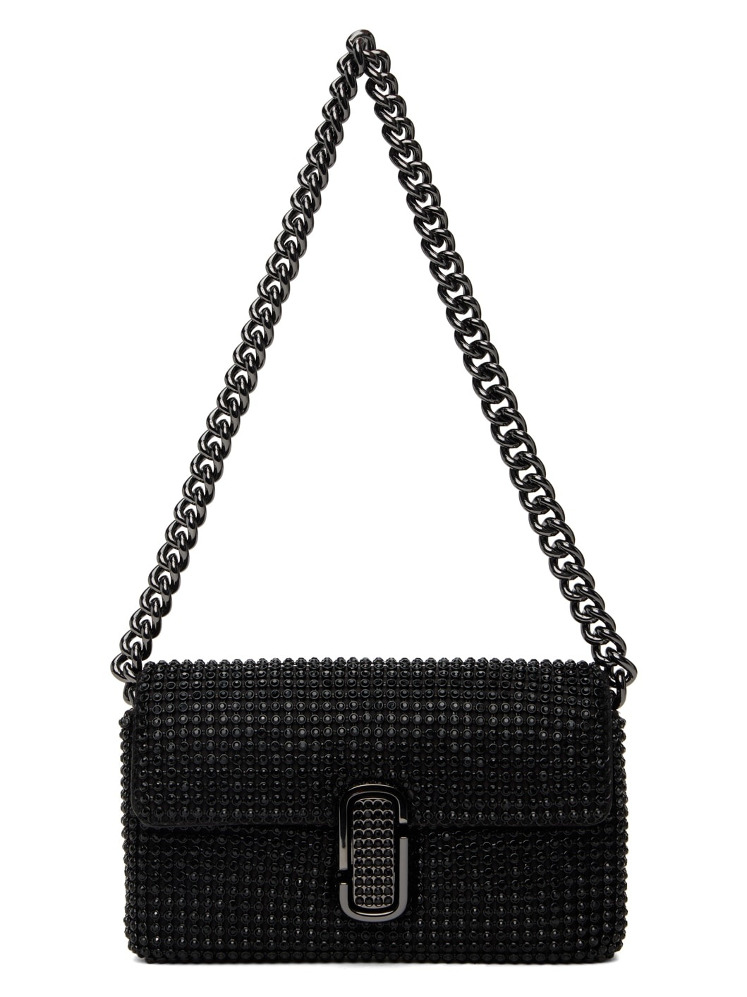 Black 'The Rhinestone J Marc Mini' Shoulder Bag - 1