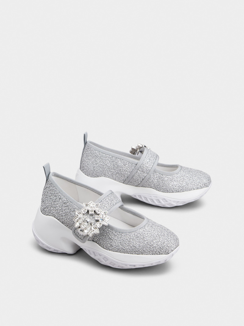 Viv' Run Babies Sneakers in lurex 2
